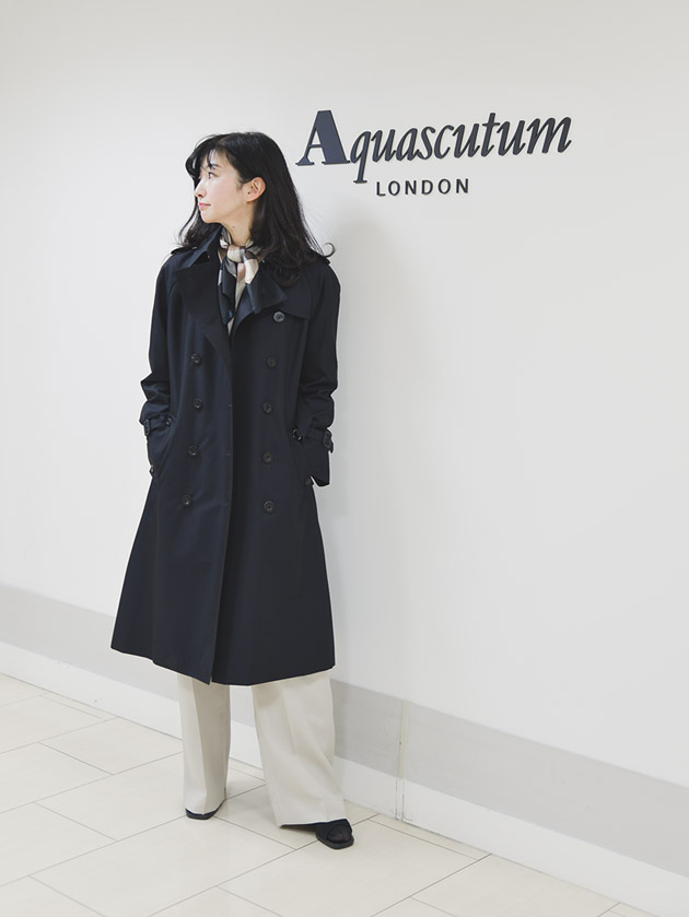 SEAL限定商品】 アクアスキュータム Aquascutum ロングコート トレンチ ...