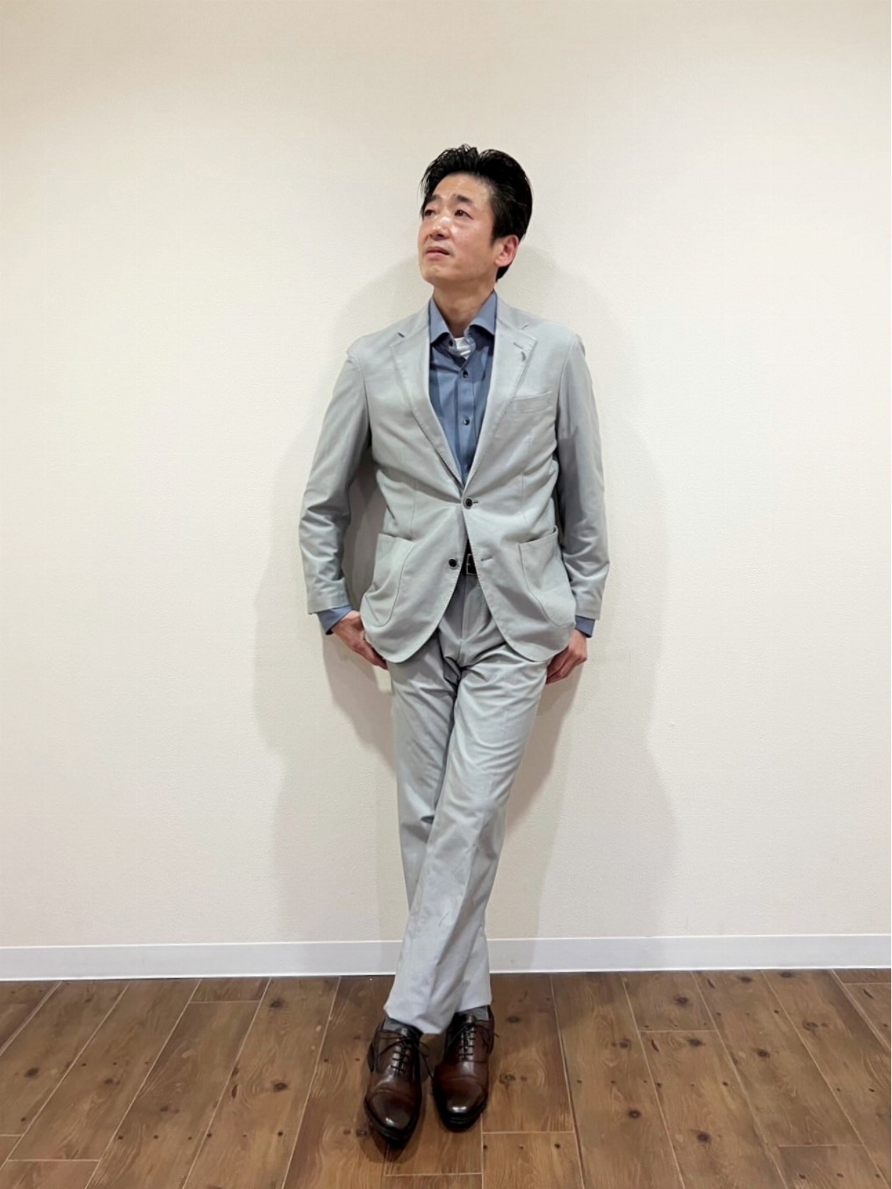 康孝 TAKAHIRO MIYASHITA TheSoloIst】full zip work jacket./BLUE