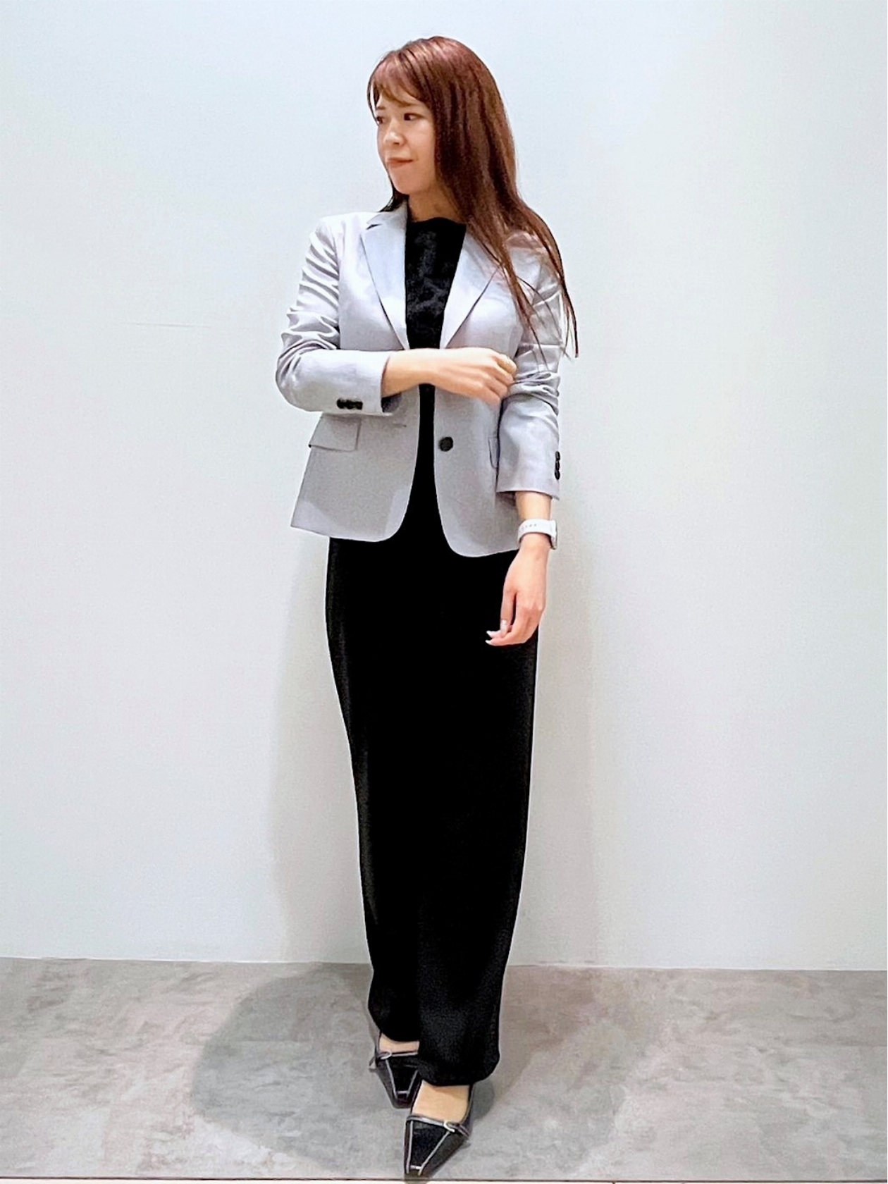 ✨キャリアウーマン御用達/涼快✨アクアスキュータム パンツスーツ L 極美品 松井 富山大和