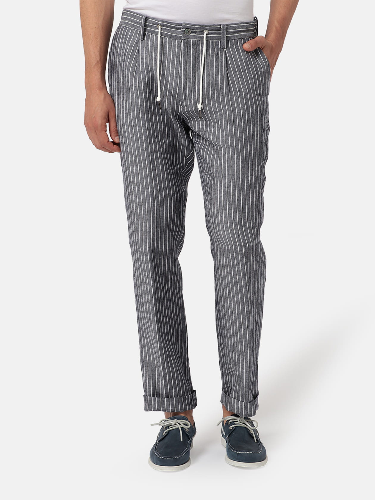 アクアスキュータム メンズ アクアスキュータム メンズ アクアスキュータム公式サイト メンズ スピンドルストライプパンツ