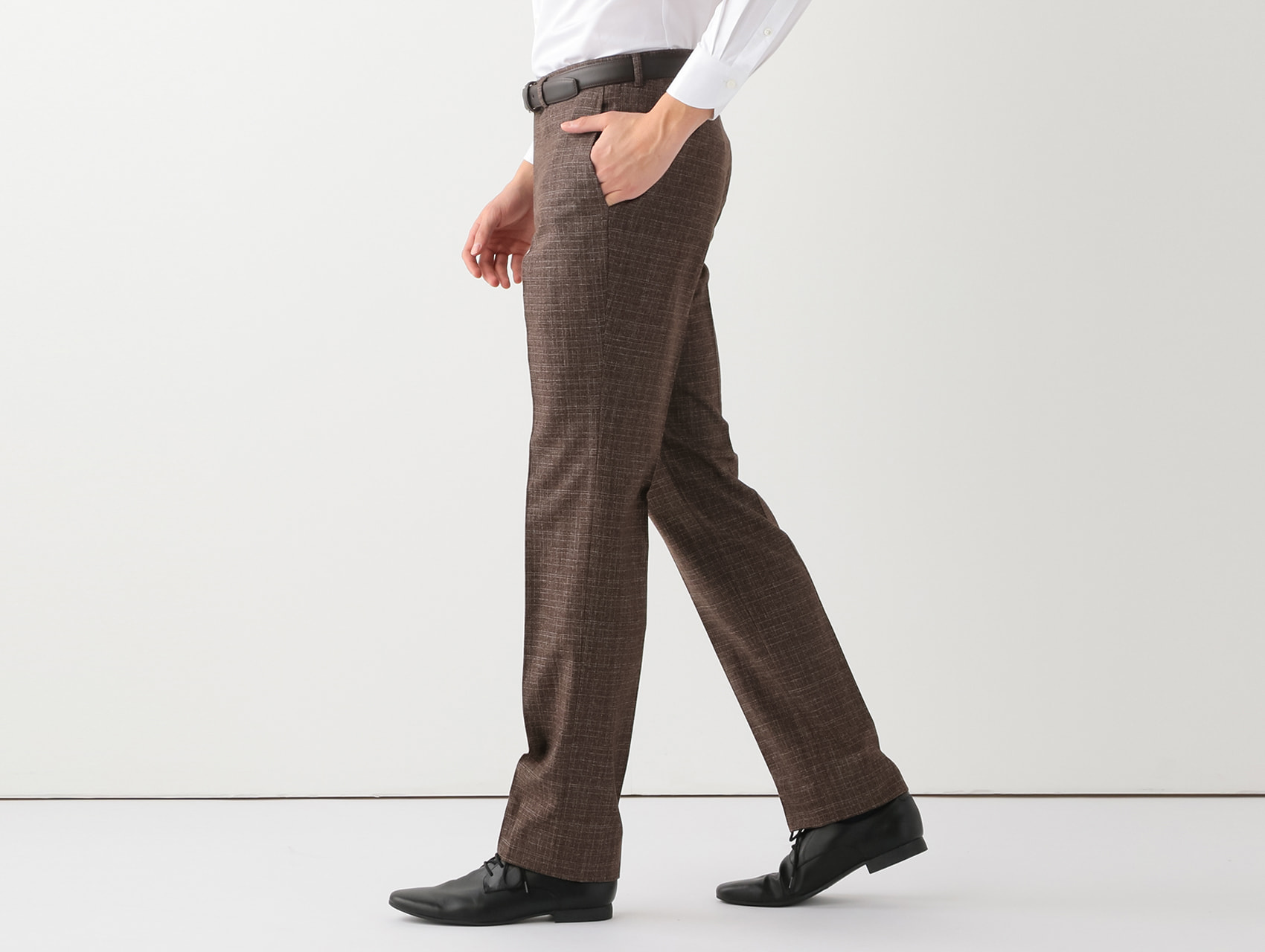 CLASSICO TAPERED】【秋冬】2釦シングルスーツ 1タック/ブラウン