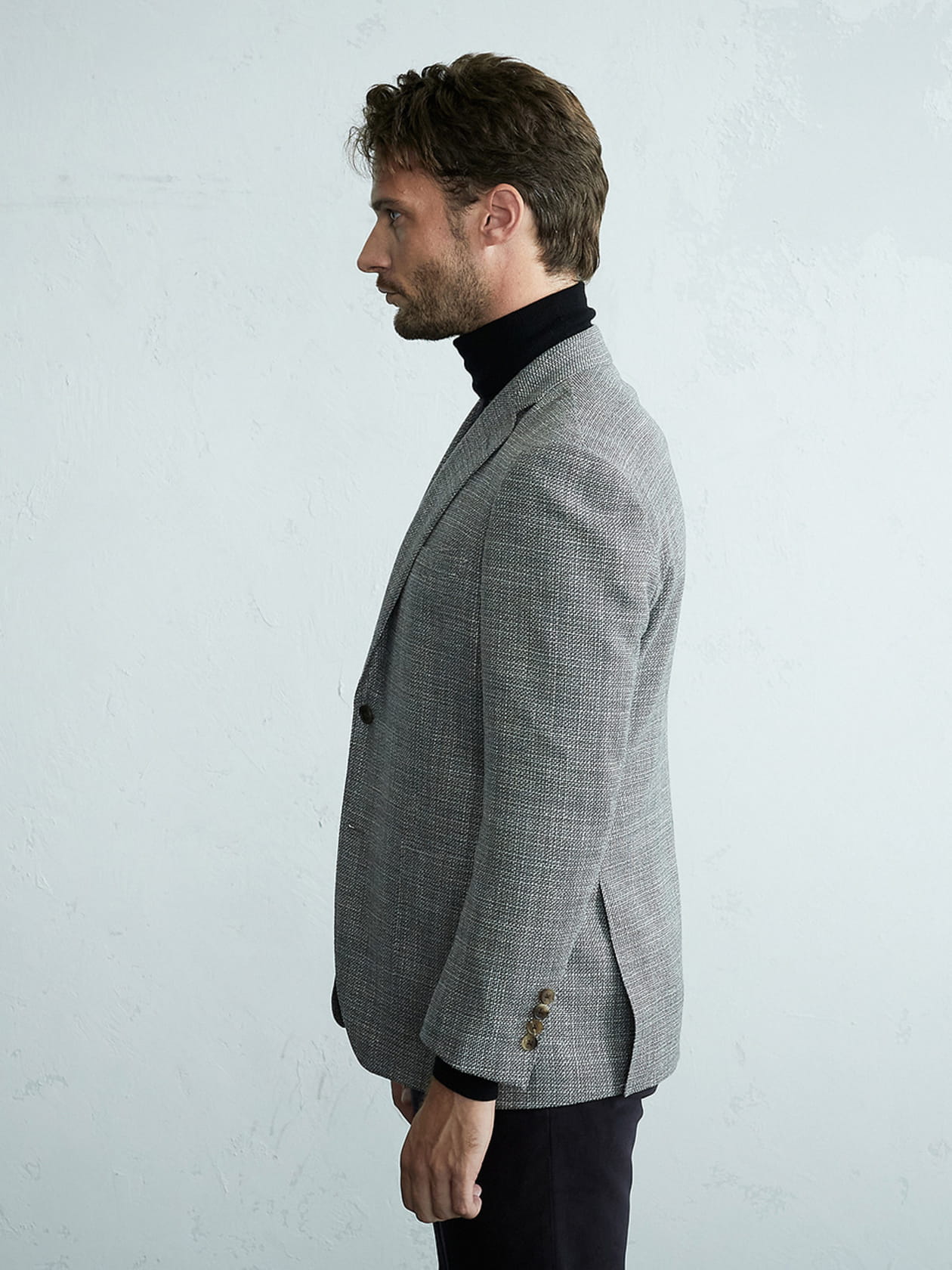 アクアスキュータム　テーラードジャケット　シルク シルク混ジャケット