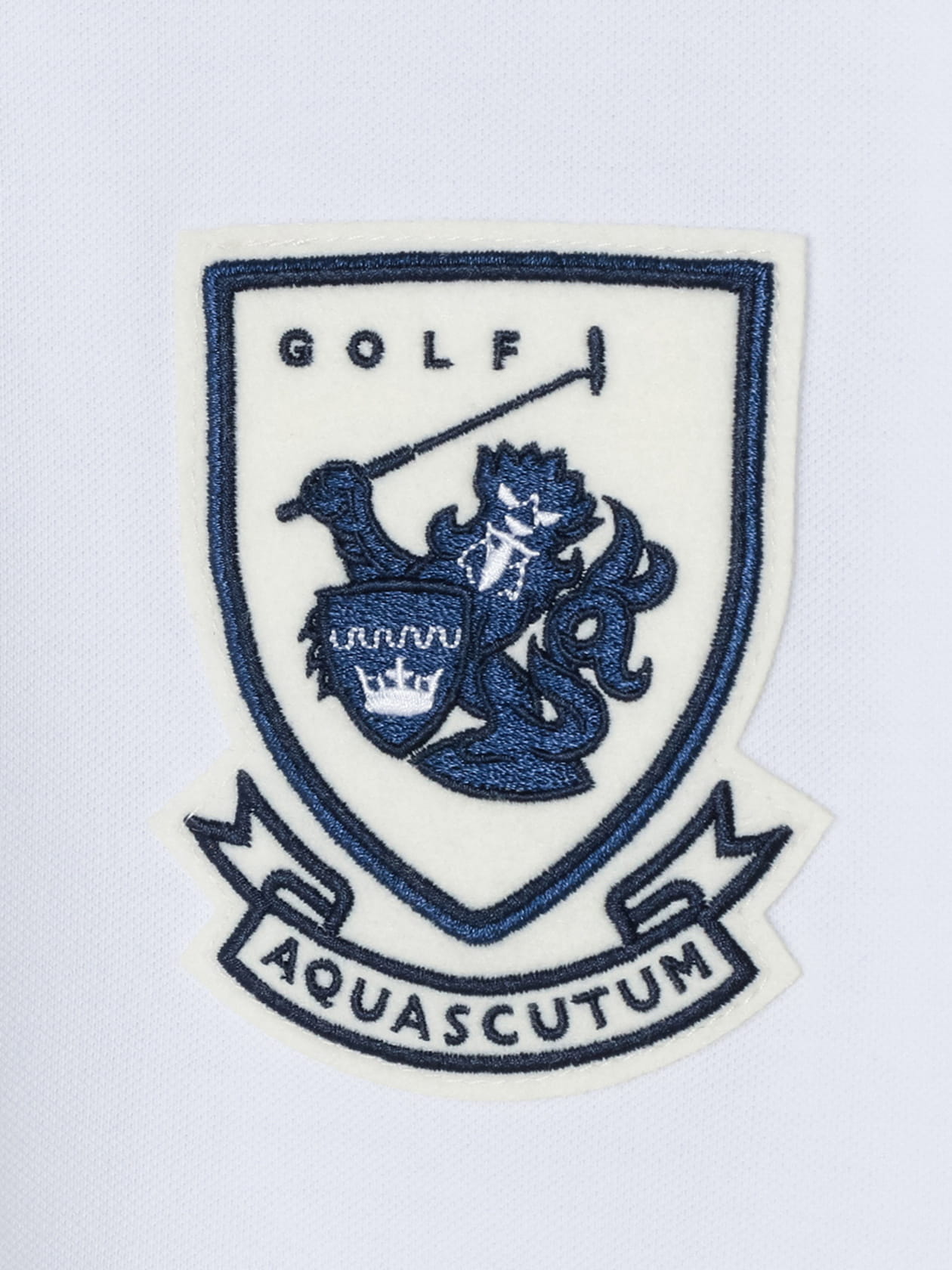 AQ GOLF】ワッペンポロシャツ