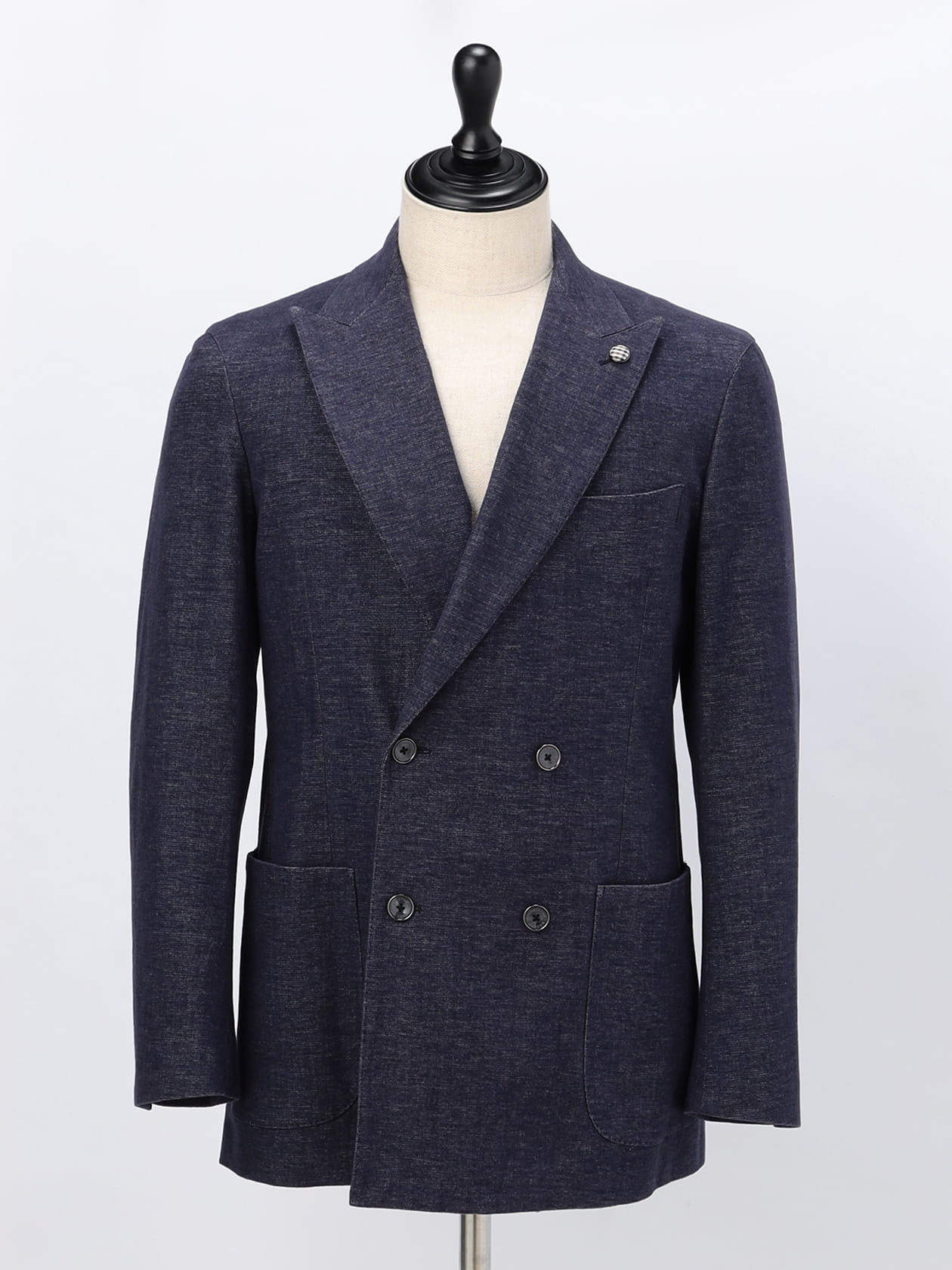 TEC.3 Dobby Denim Double-Breasted Jacket