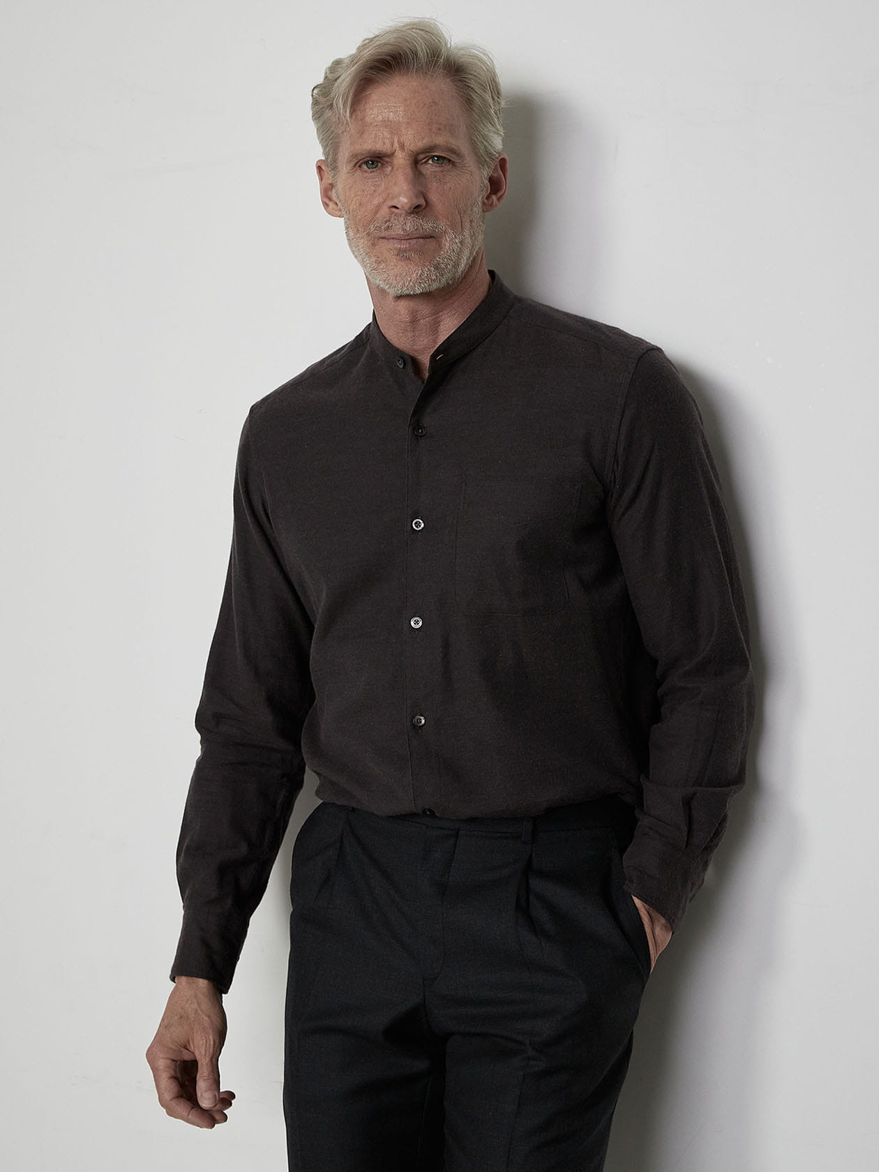 サムシング チュニック BAND COLLAR TUNIC SHIRTS サムシング チュニック BAND COLLAR TUNIC SHIRTS レディース