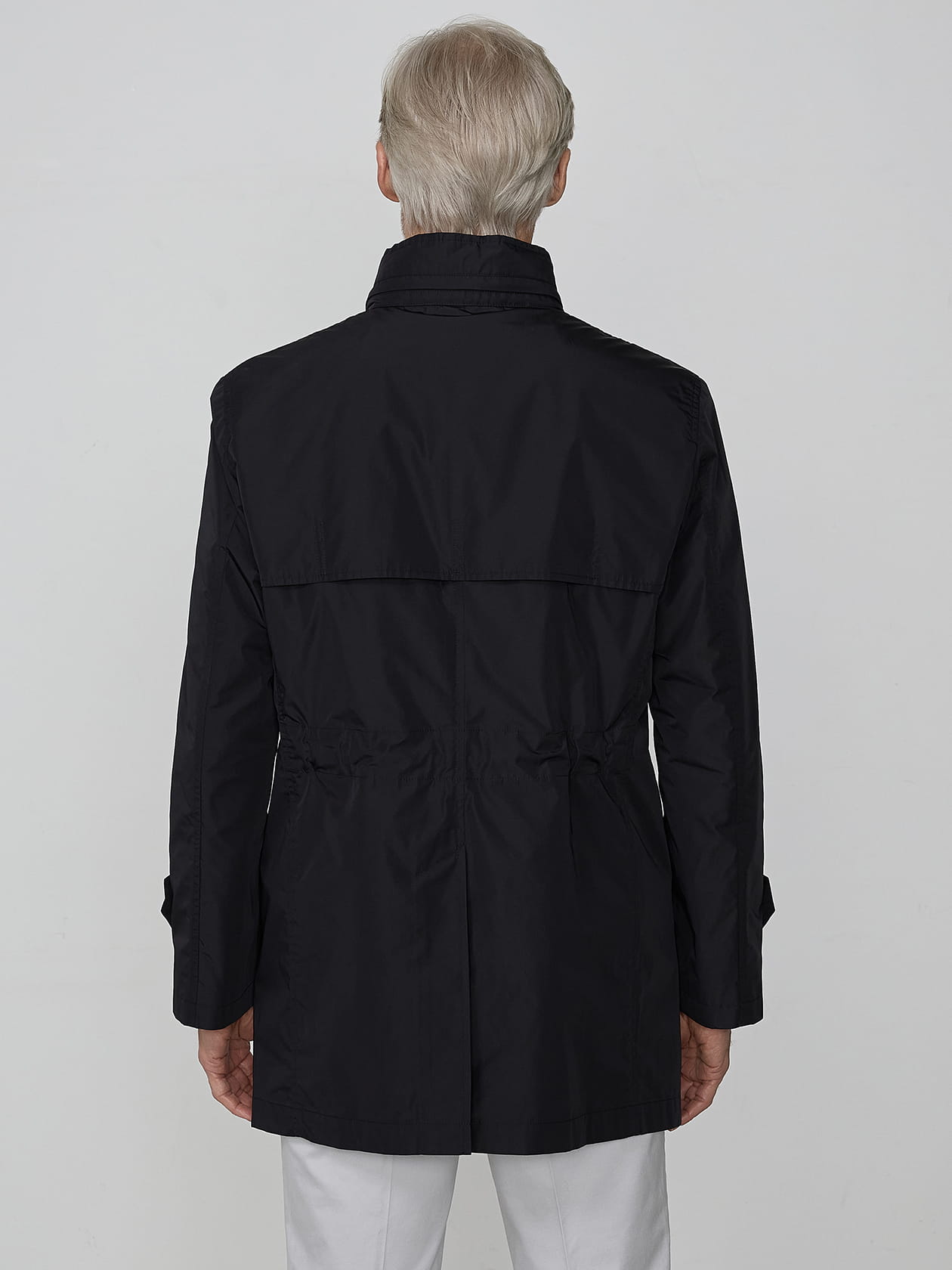 Stand collar Half Coat