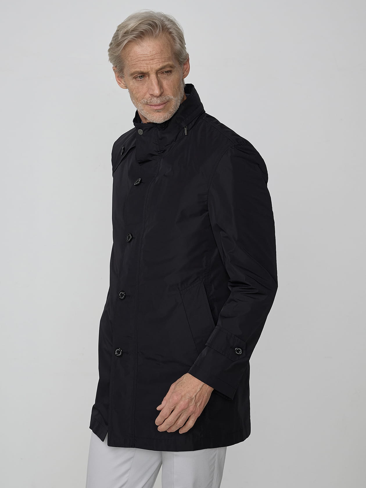 【希少】Aquascutum ハーフコート ダウンライナー付きフーデットハーフコート