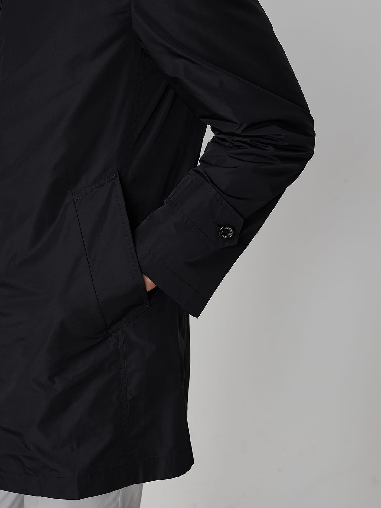 Stand collar Half Coat