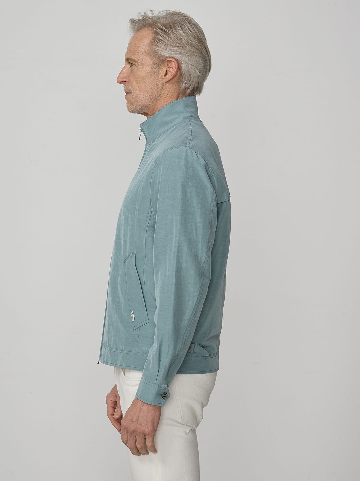 Linen Harrington Jacket
