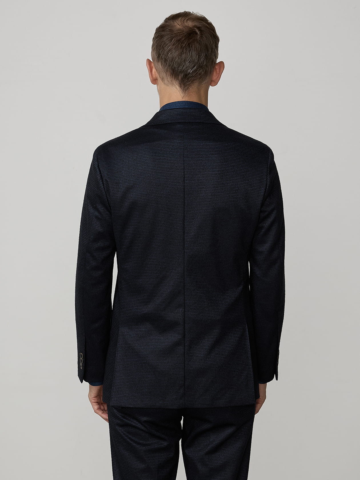 セットアップ対応】TEC.3 Knit Houndstooth Jacket