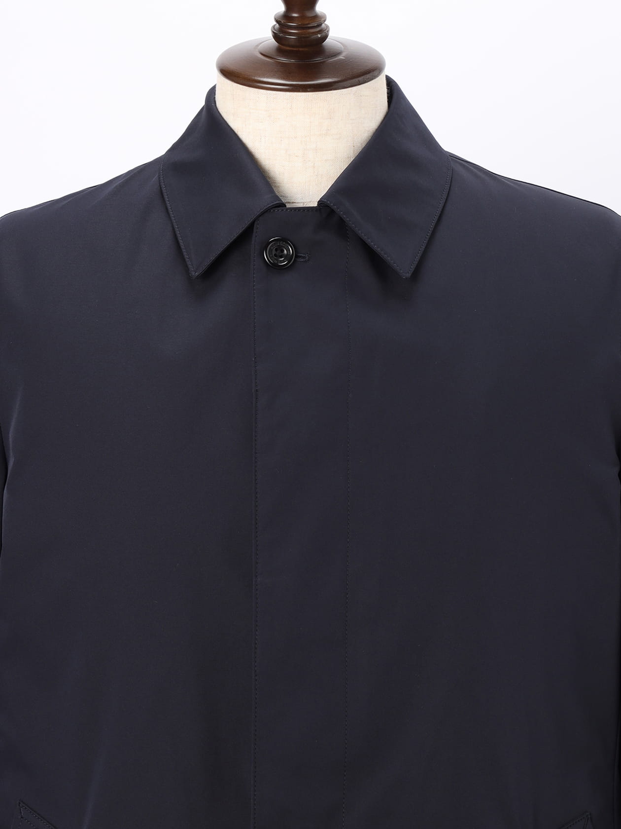 Aquascutum ネイビー 　ノーカラー ライトダウン 8サイズ n1jw-980v3.jpg