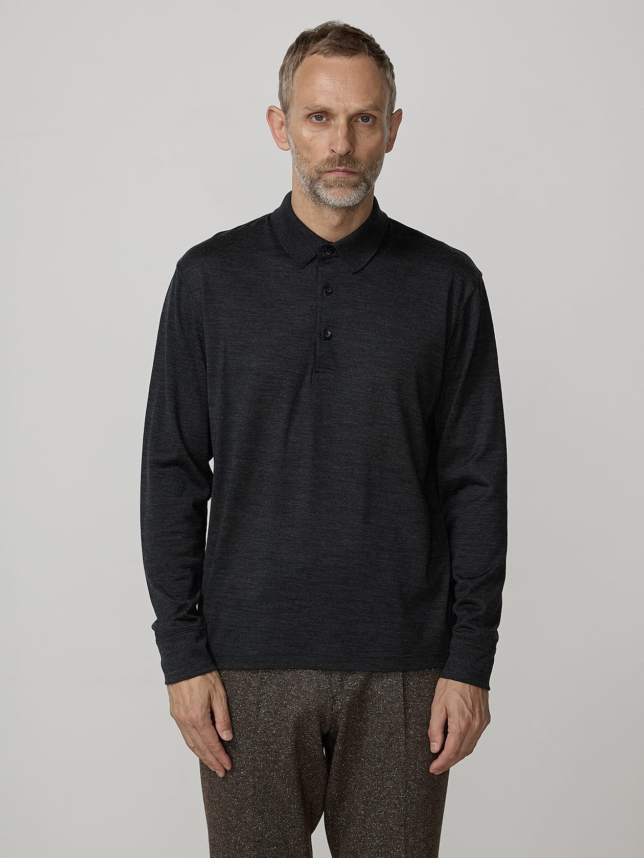 TEC.3NZメリノロングスリーブポロ24G