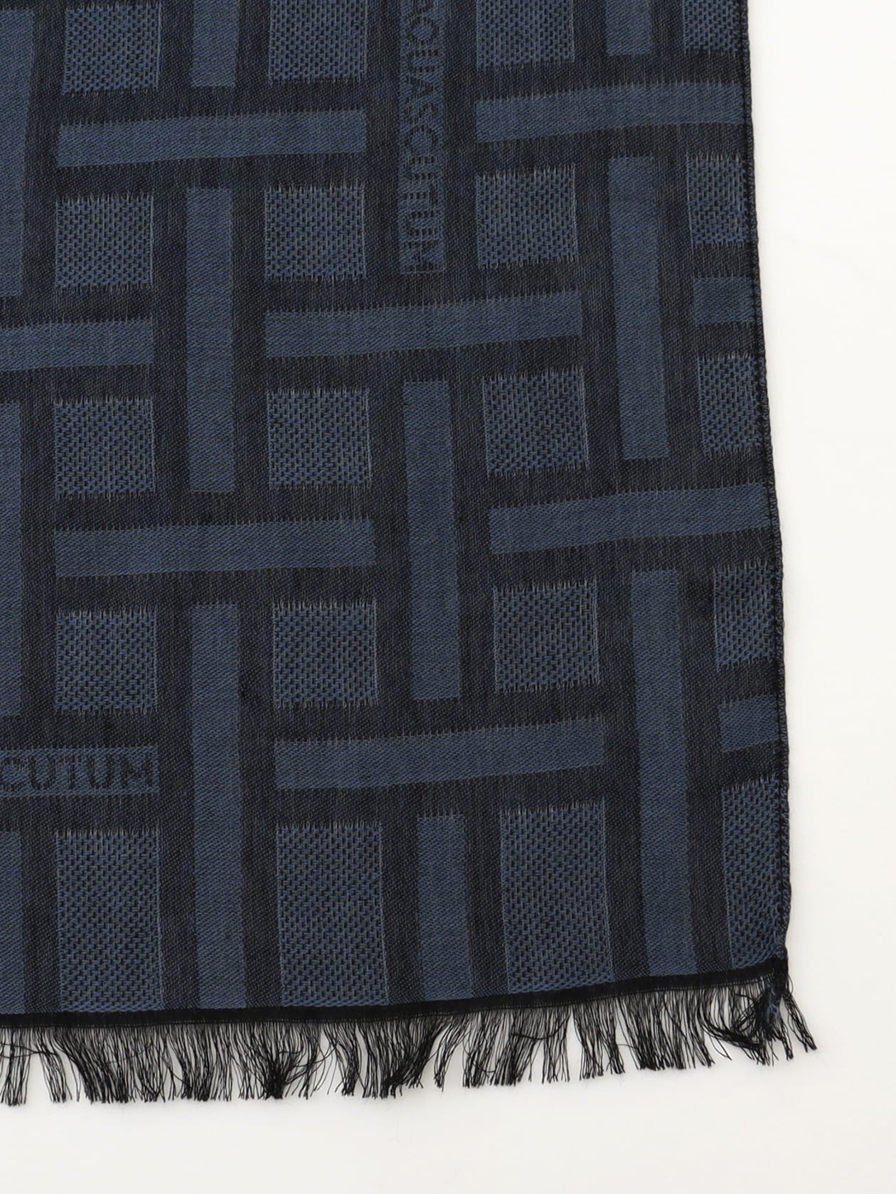 Check＆Logo Jacquardストール
