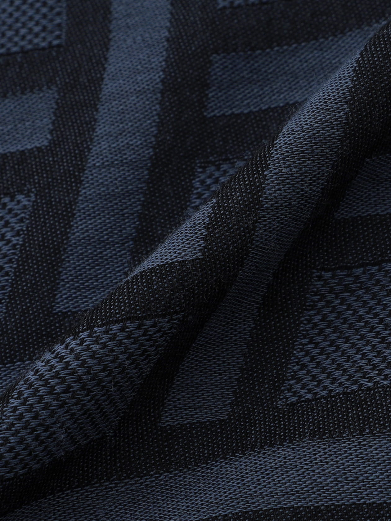 Check＆Logo Jacquardストール