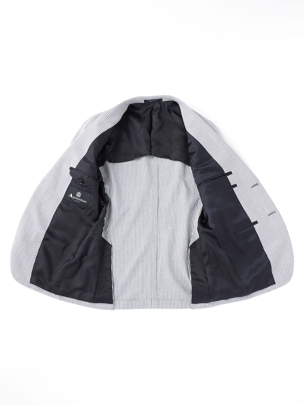 Wool Silk Seer-sucker Jacket