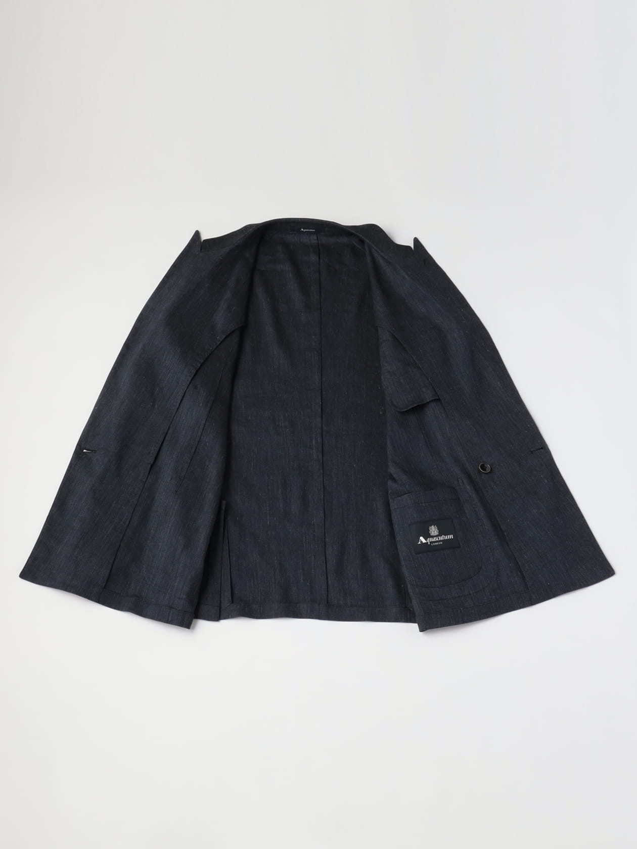 TEC.3 Linen Denim Double-Breasted Jacket