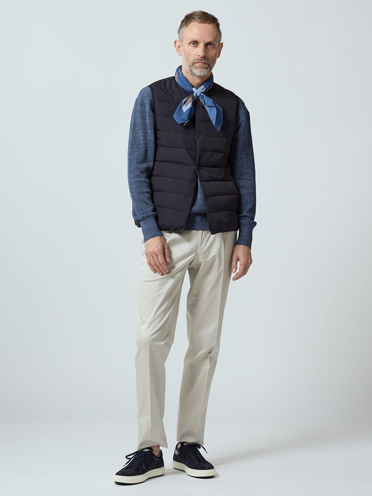 アクアスキュータム ダウンベスト 現行品 Down Waistcoat