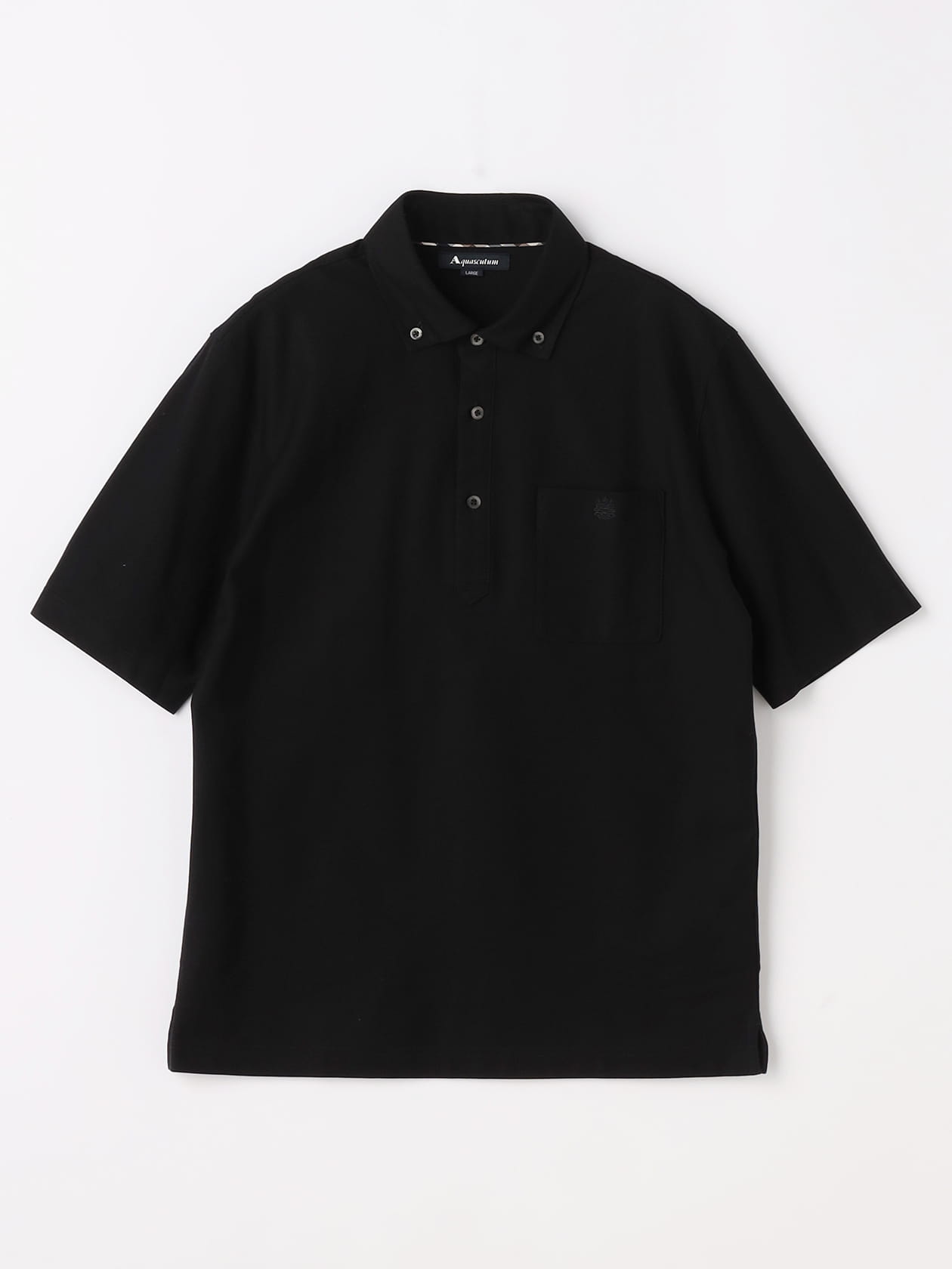 アクアスキュータム　golf 　ポロ AQ GOLF】ワッペンポロシャツ