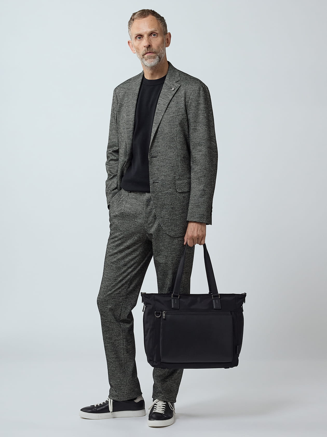 TEC.3 Knit Houndstooth Jacket