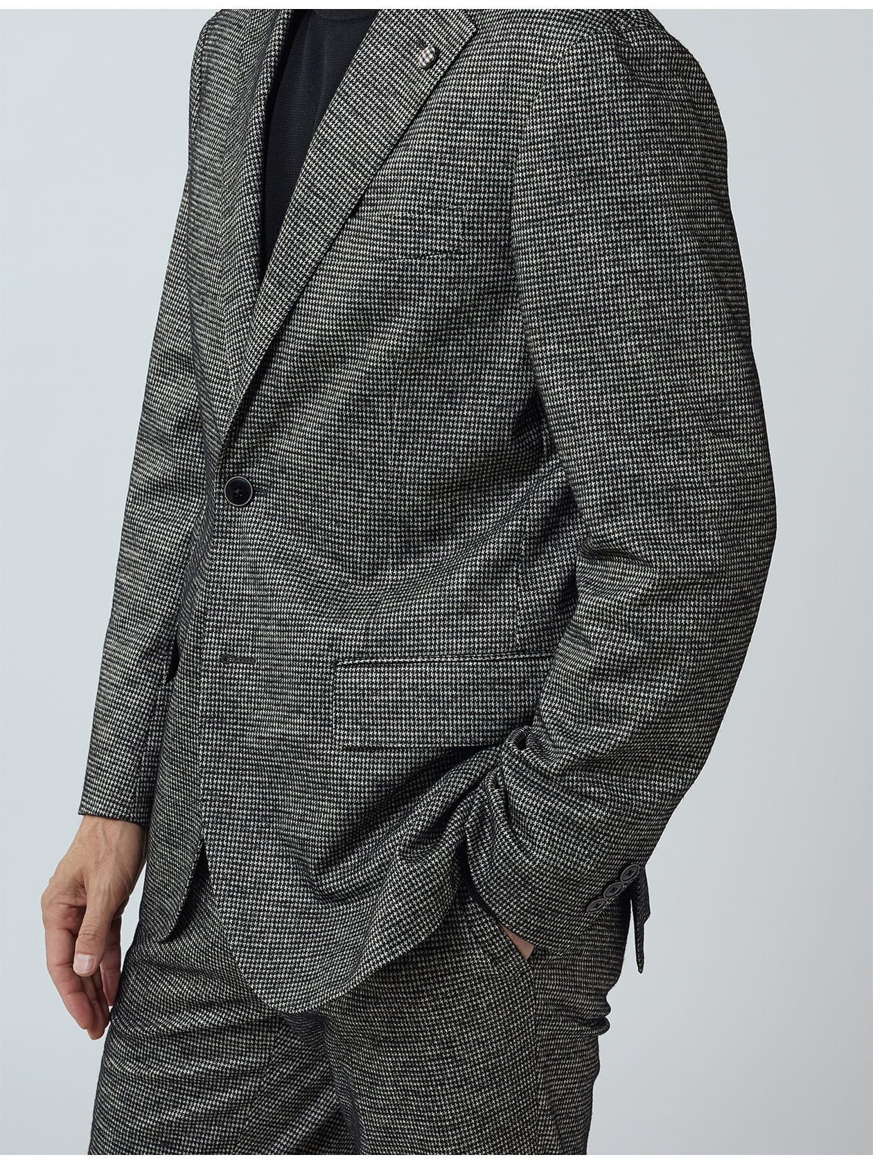 TEC.3 Knit Houndstooth Jacket