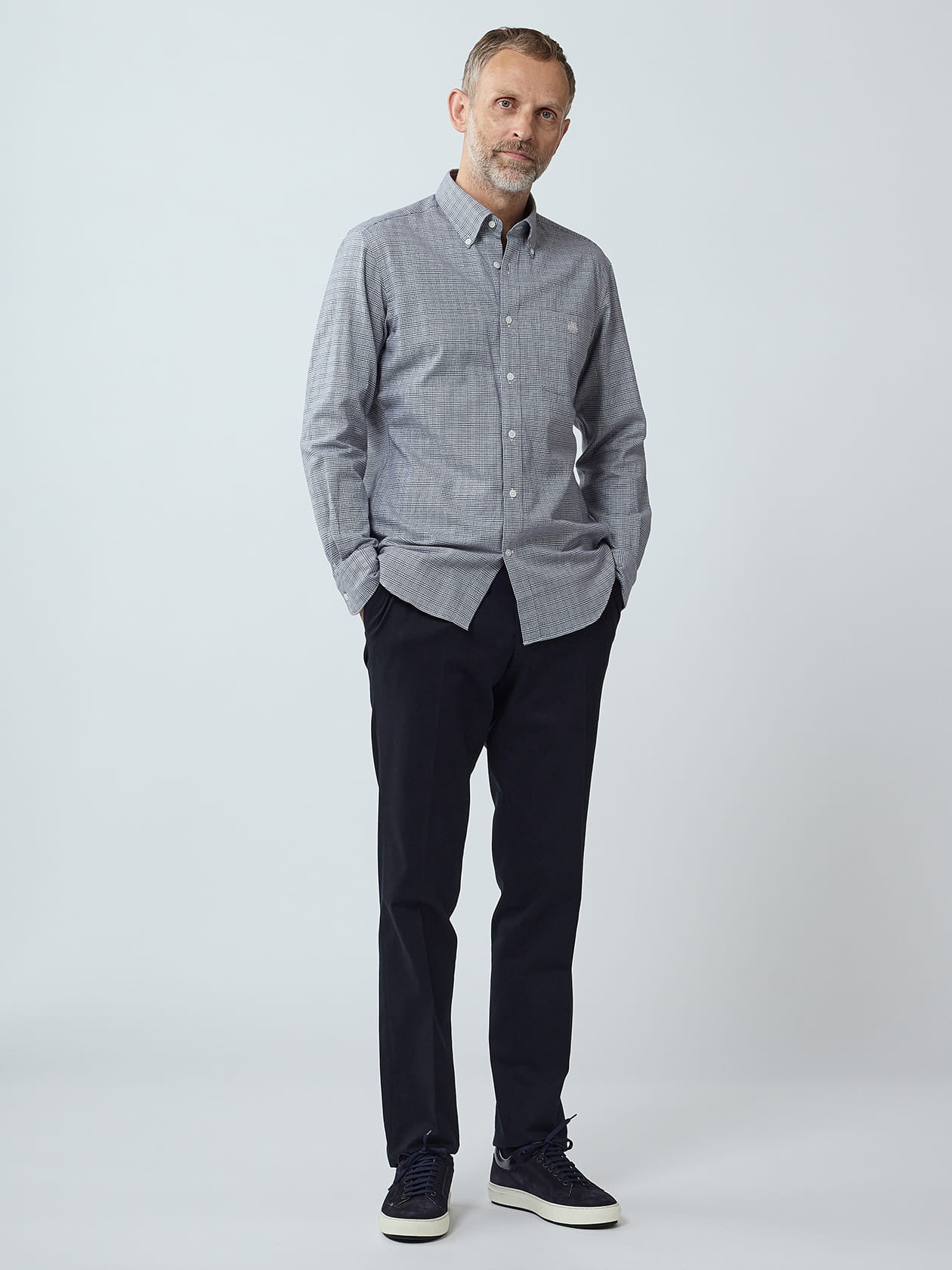 Brushed Glen-Check Shirt