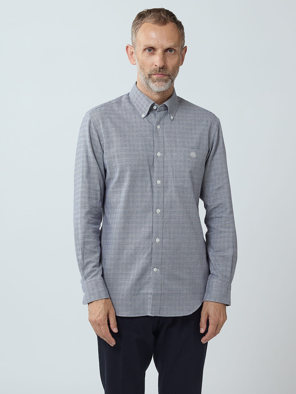 Brushed Glen-Check Shirt