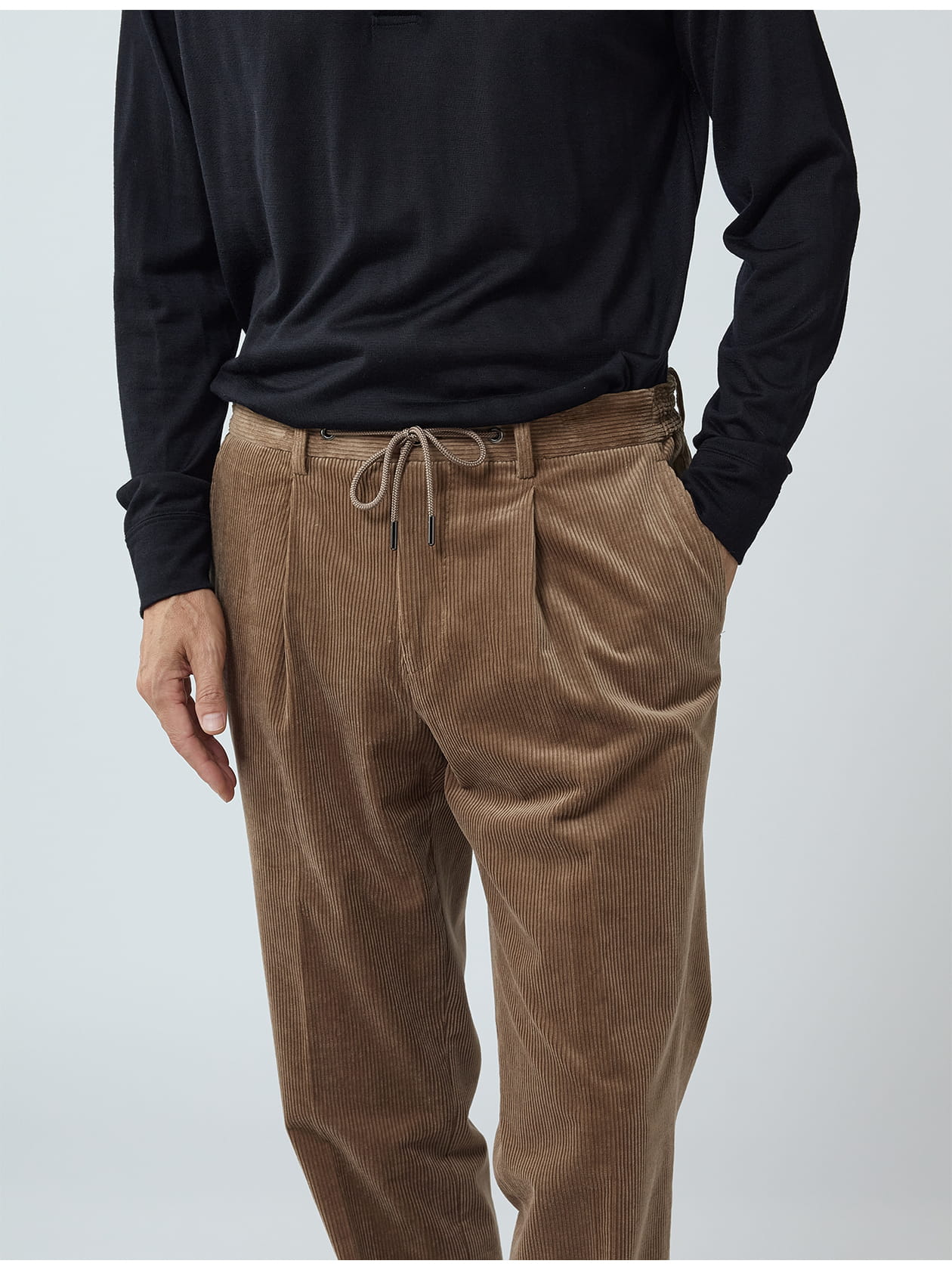 TEC.3 Strech Drapy Corduroy Pants