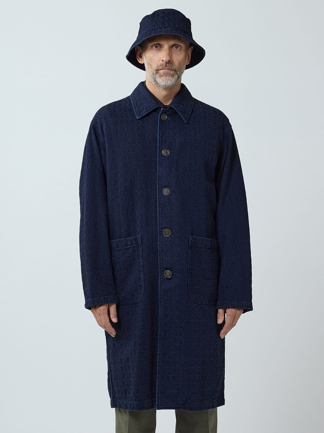 Rye Denim Jaquard Coat
