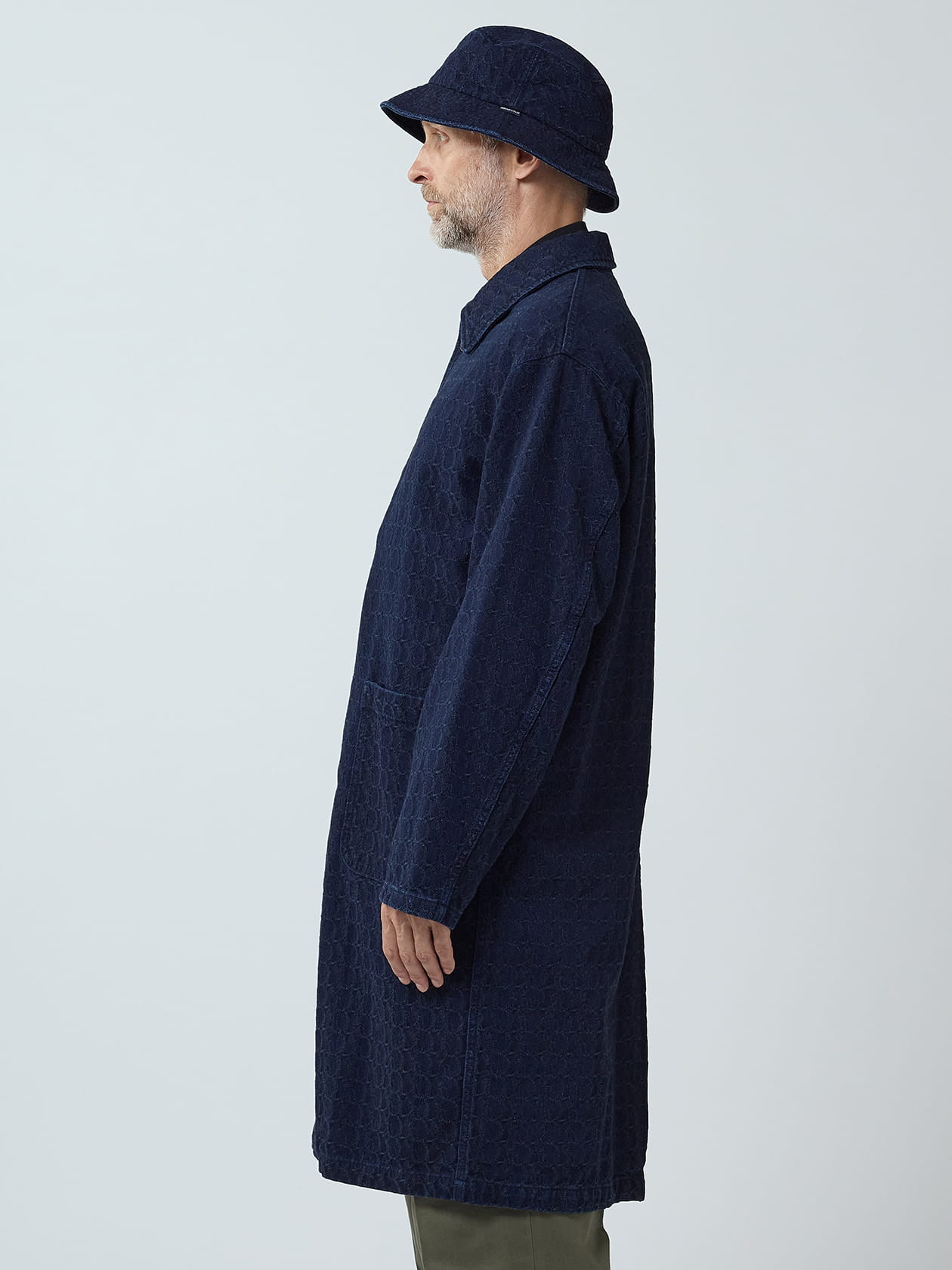 Rye Denim Jaquard Coat