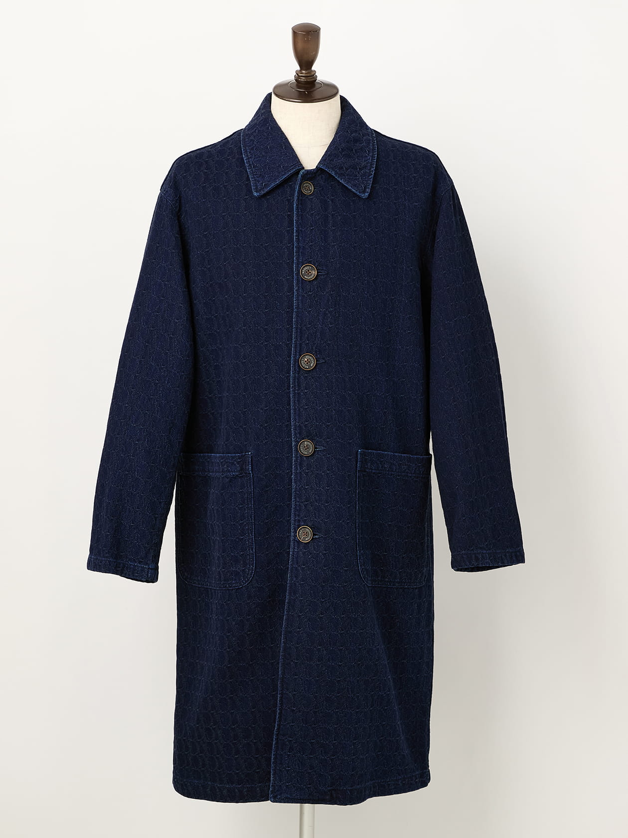Rye Denim Jaquard Coat