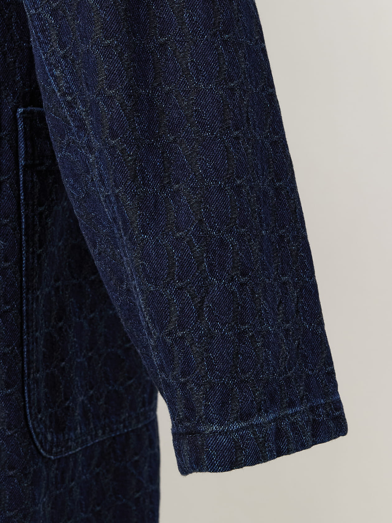 Rye Denim Jaquard Coat