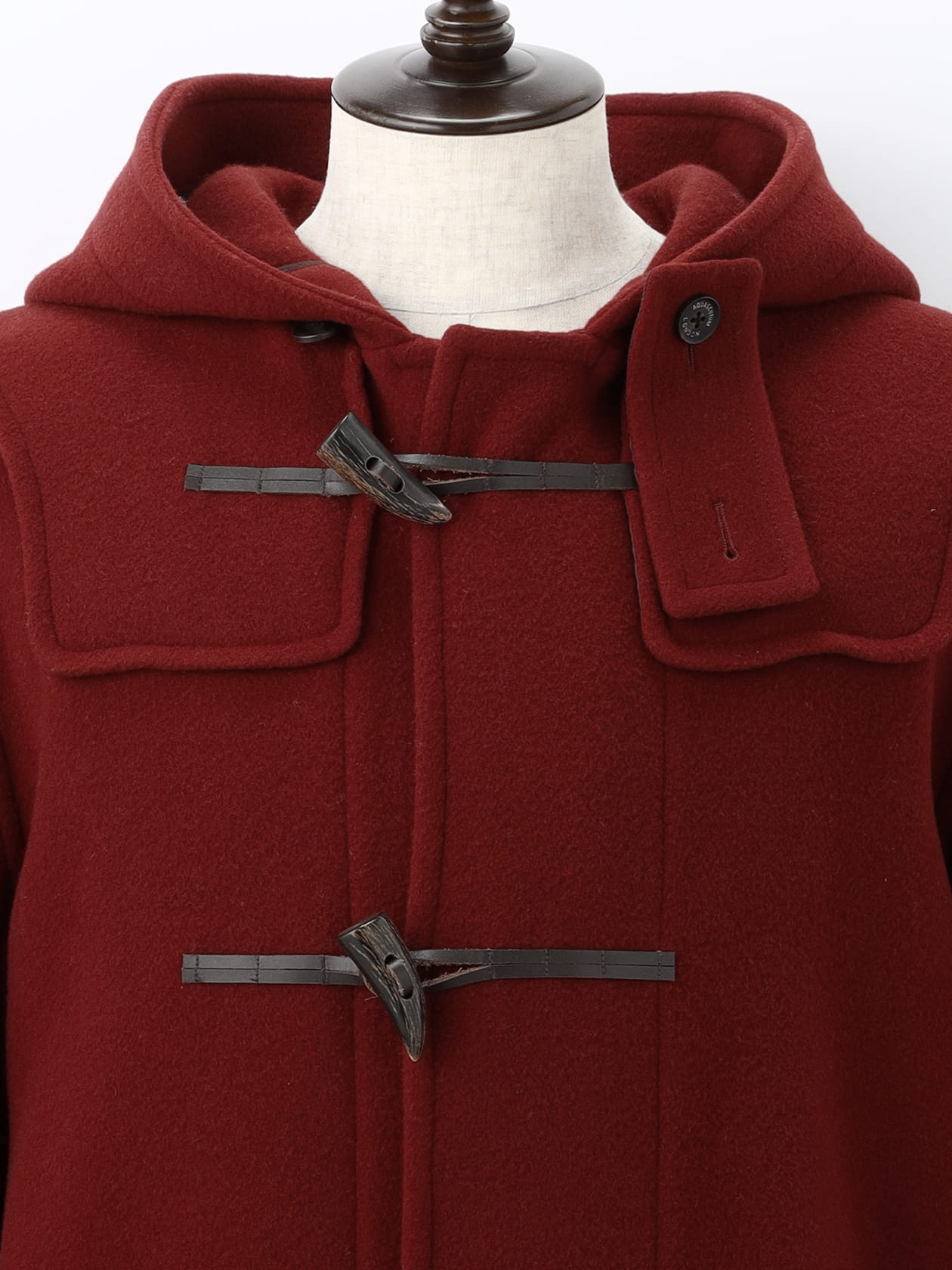 Aquascutum ウール ダッフル コート レッド WINSTONE