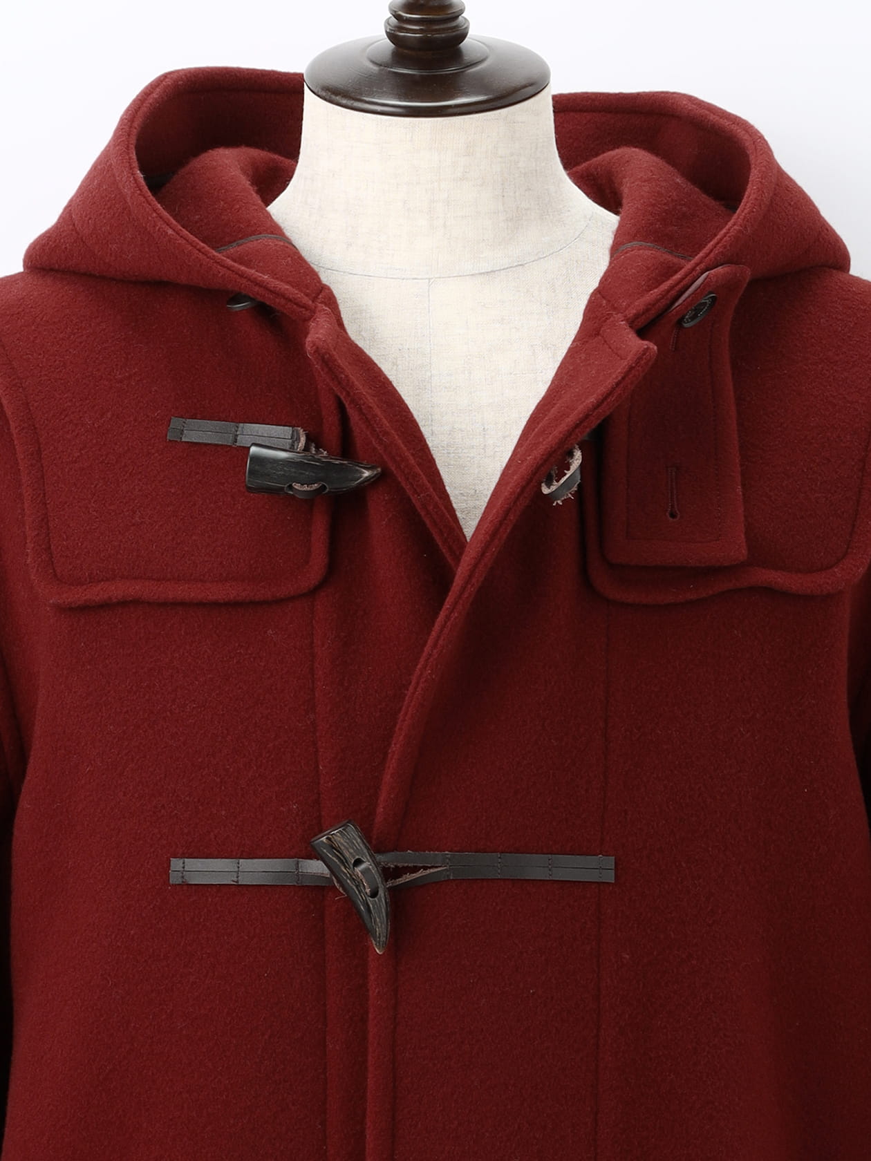 Aquascutum ウール ダッフル コート レッド WINSTONE