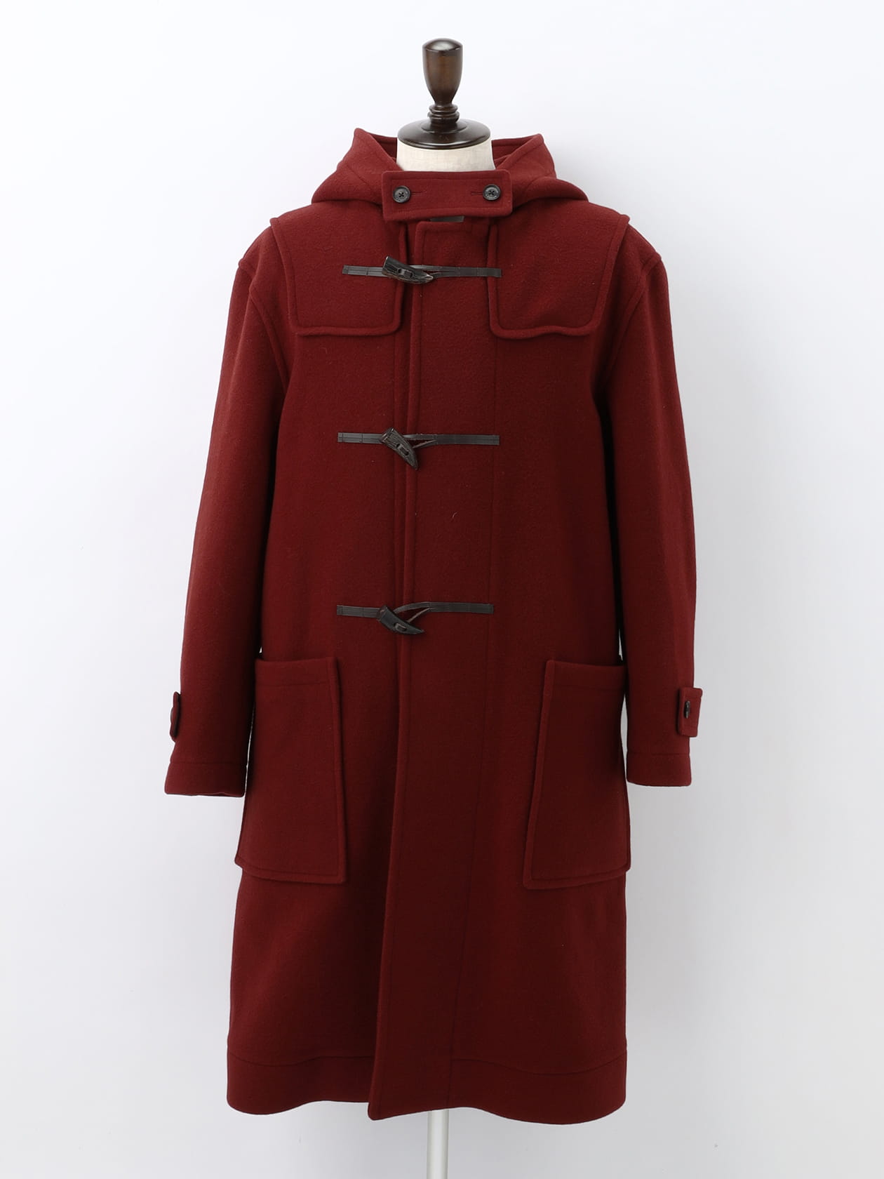 Aquascutum ウール ダッフル コート レッド WINSTONE