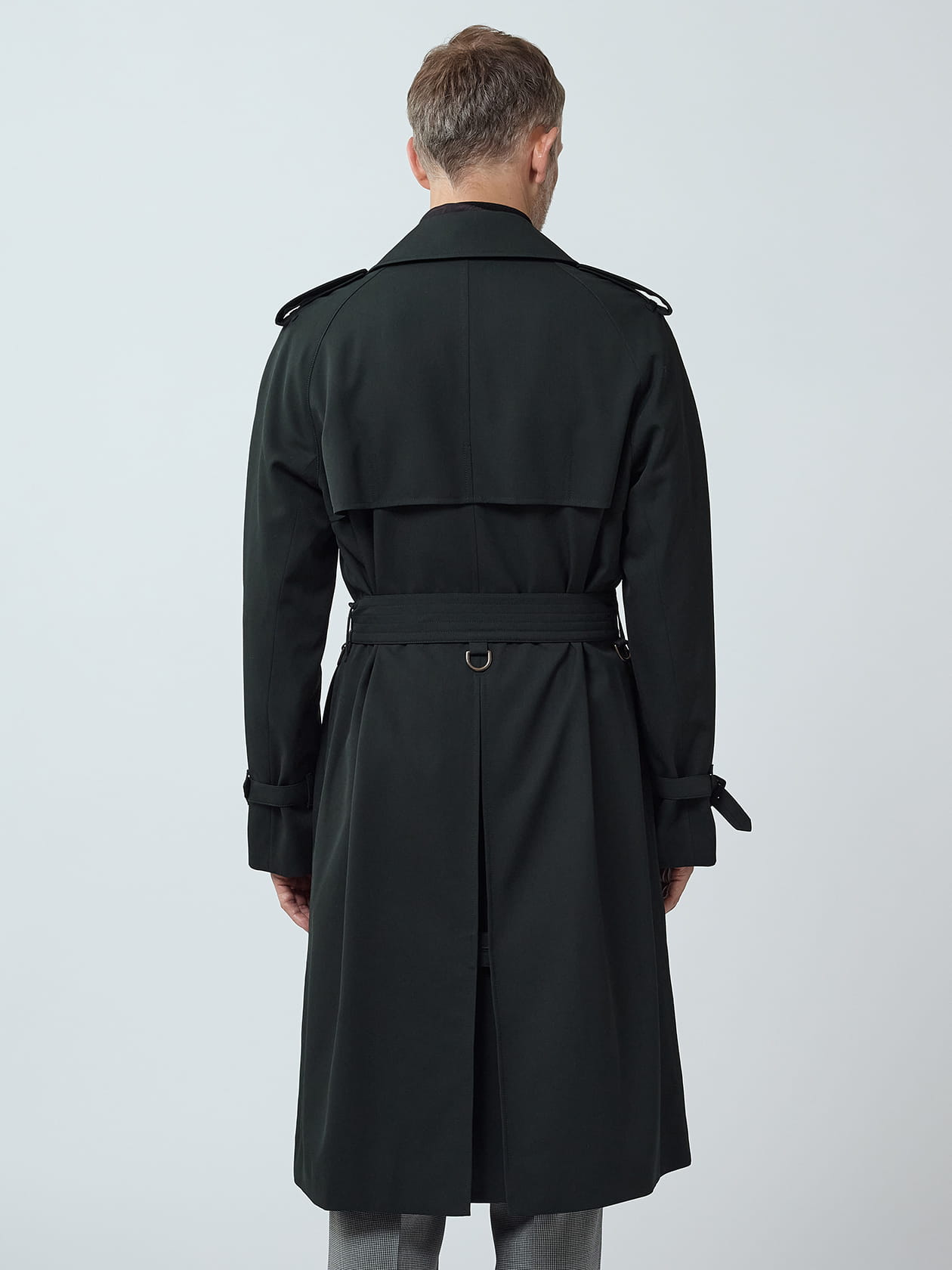 新品タグ付き✨ アンシェヌマン Cashmere Blend Pea Coat Elevated Long Line Winter Coat Wool Cashmere With Oversized Lapels