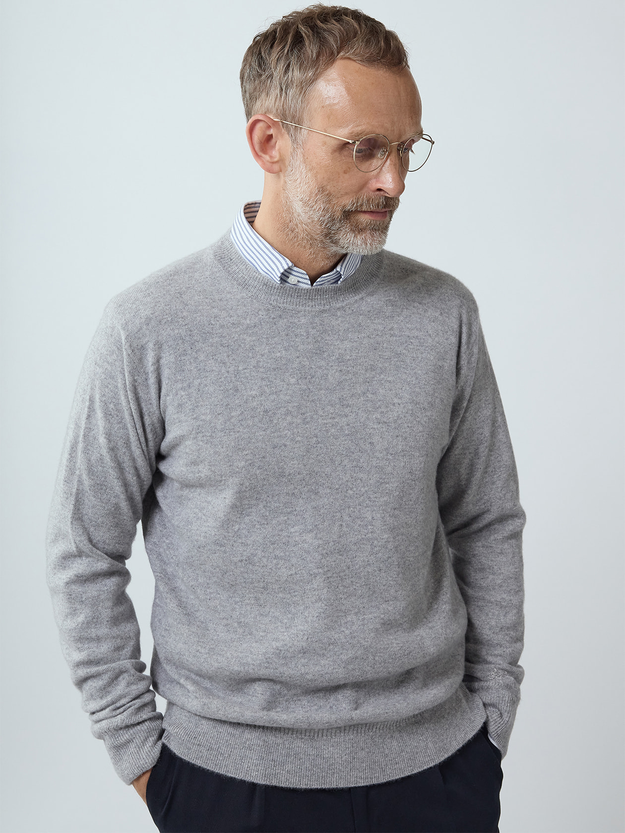 Cashmere crew-neck