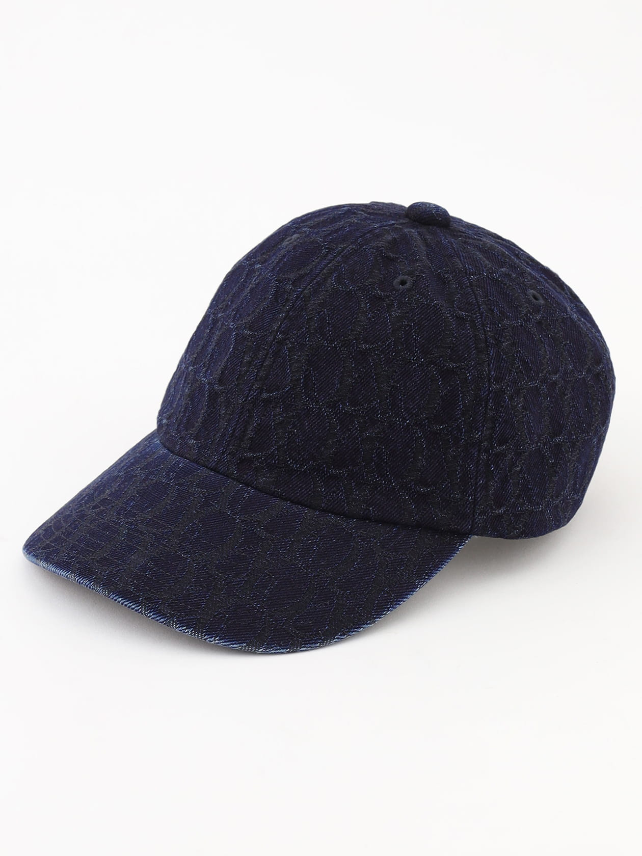 Denim Jacquard Cap