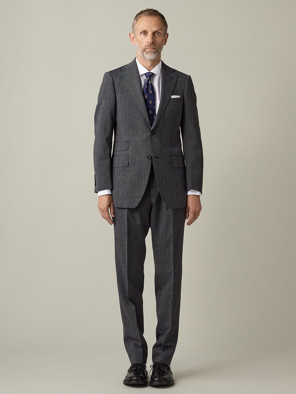 UK Traditional】High Twist Pin-Check Suit