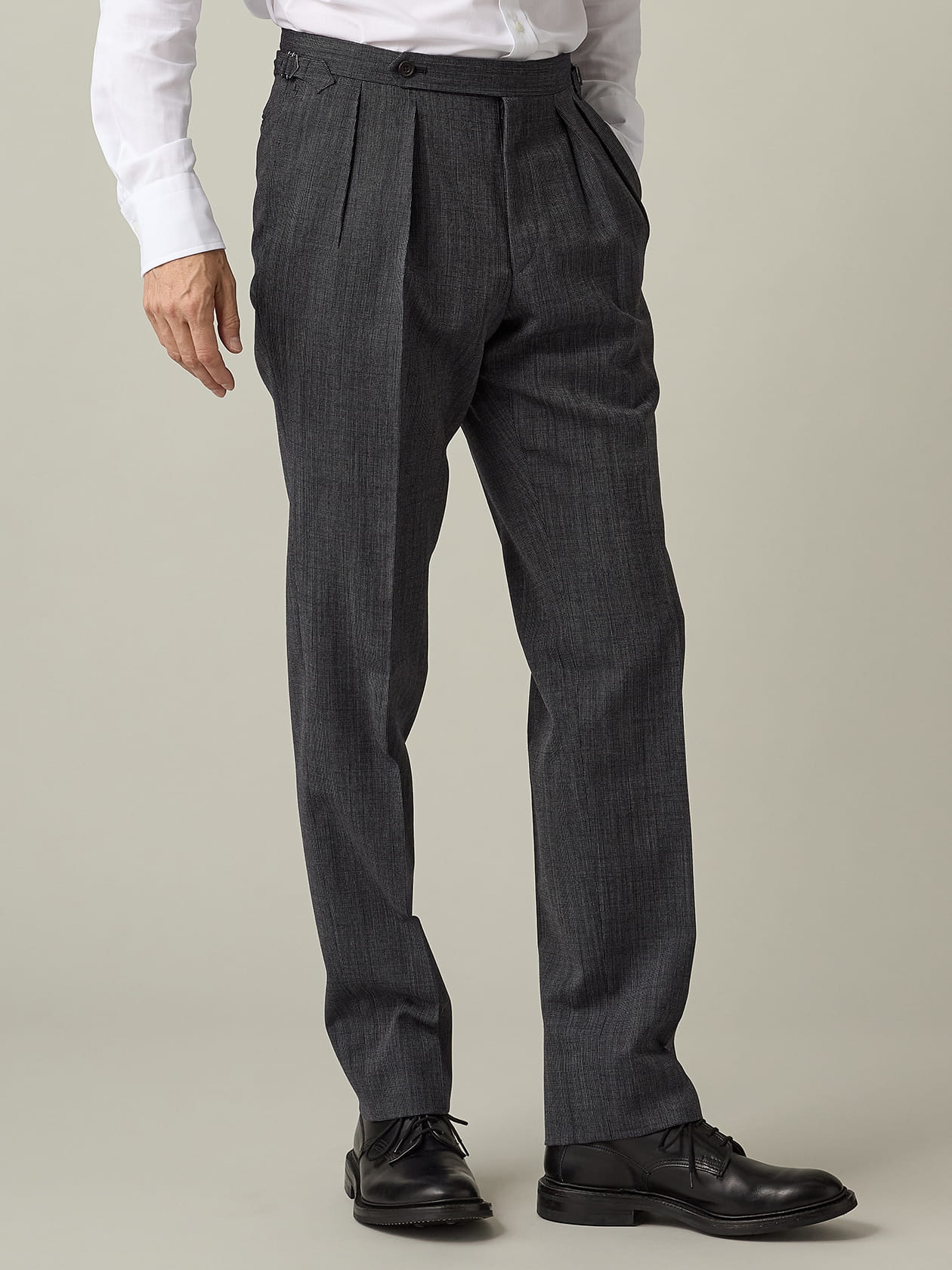 UK Traditional】High Twist Pin-Check Suit