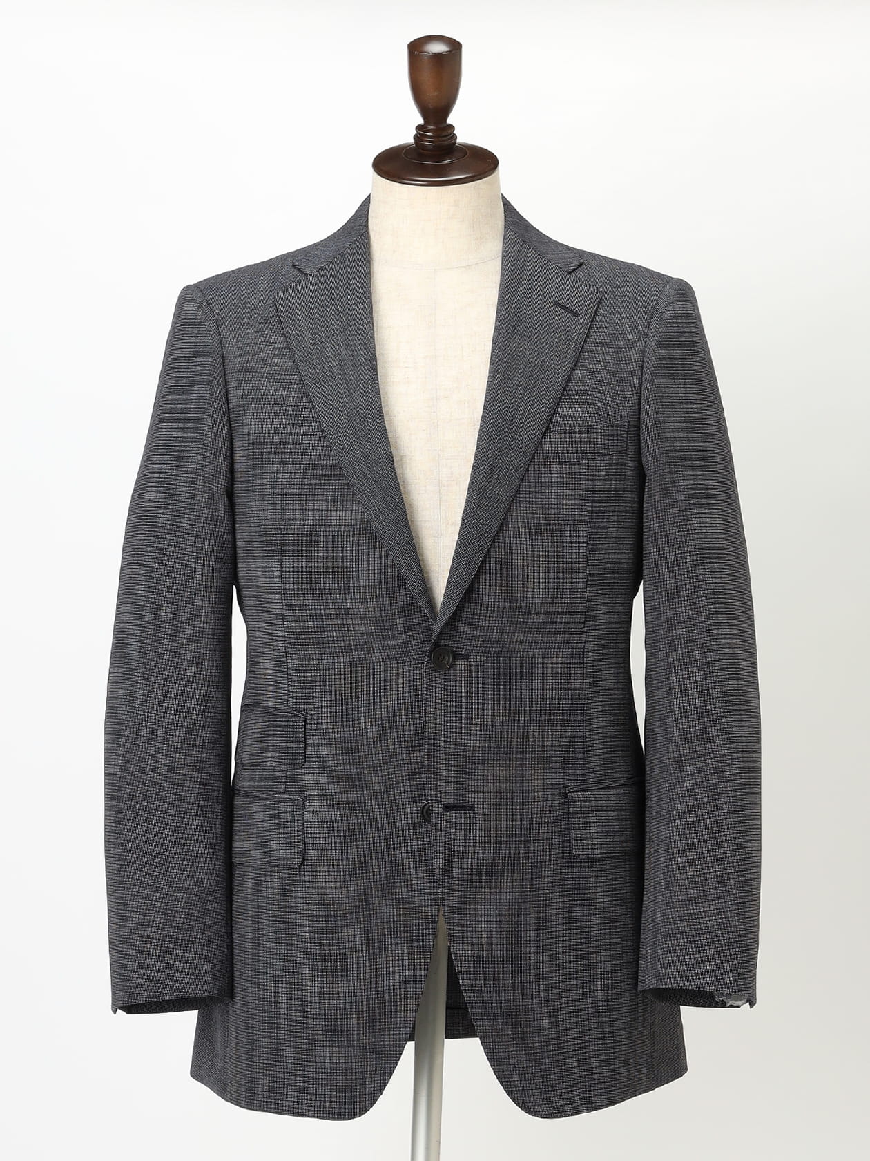 UK Traditional】High Twist Pin-Check Suit