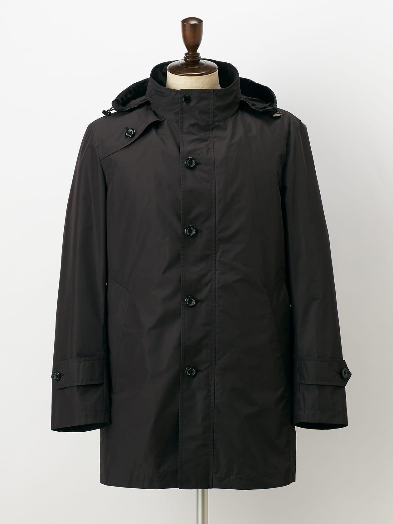 Stand collar Half Coat