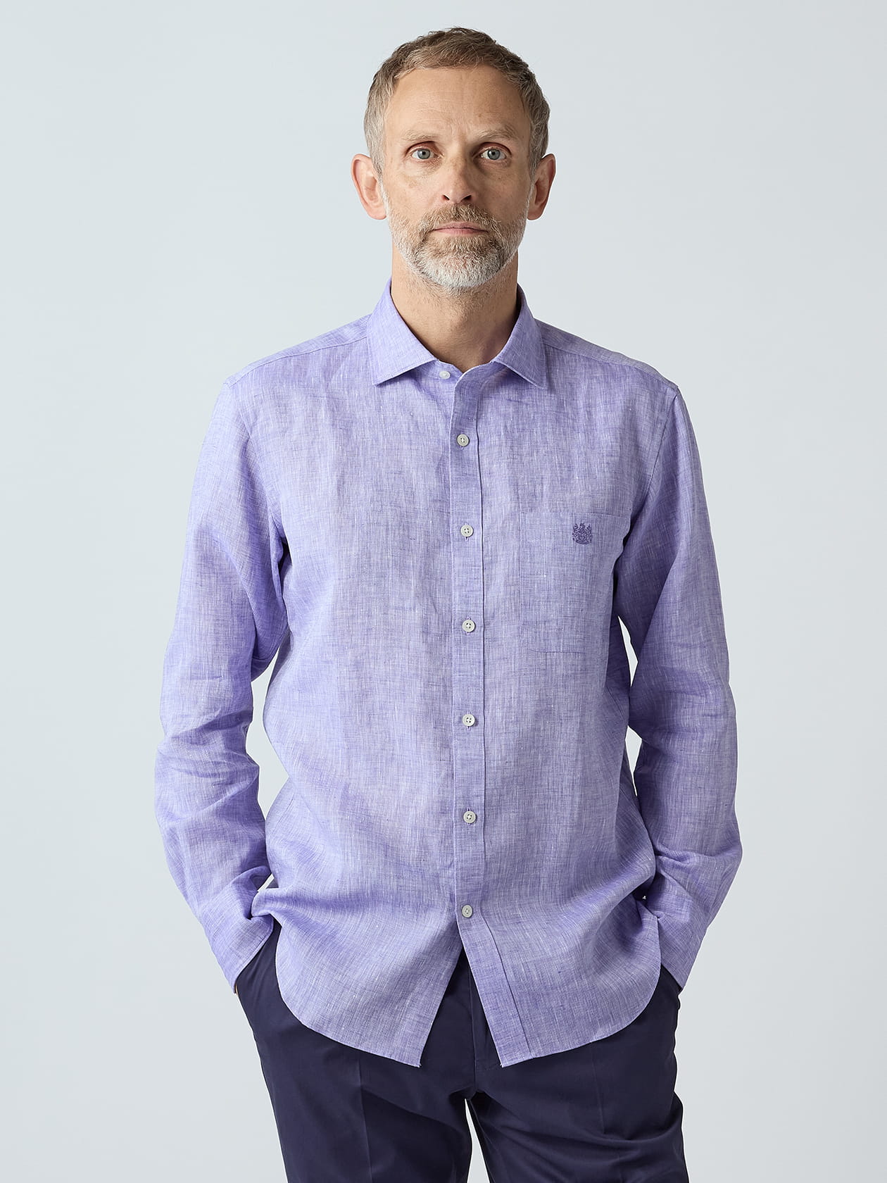 なち Linen Shambray Shirt