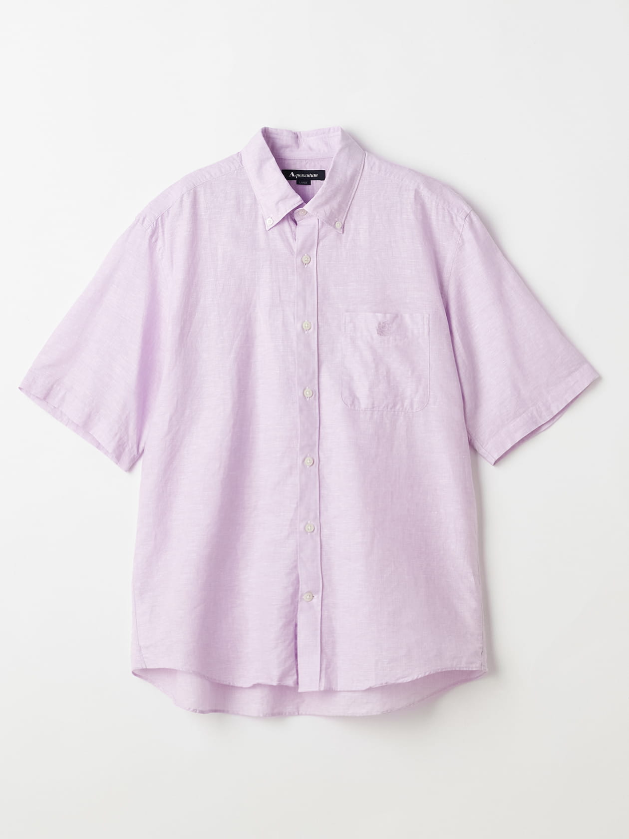 くうたん Cotton Linen Micro Stripe Short Sleeve
