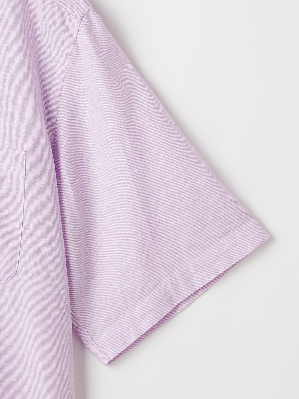Cotton Linen Micro Stripe Short Sleeve