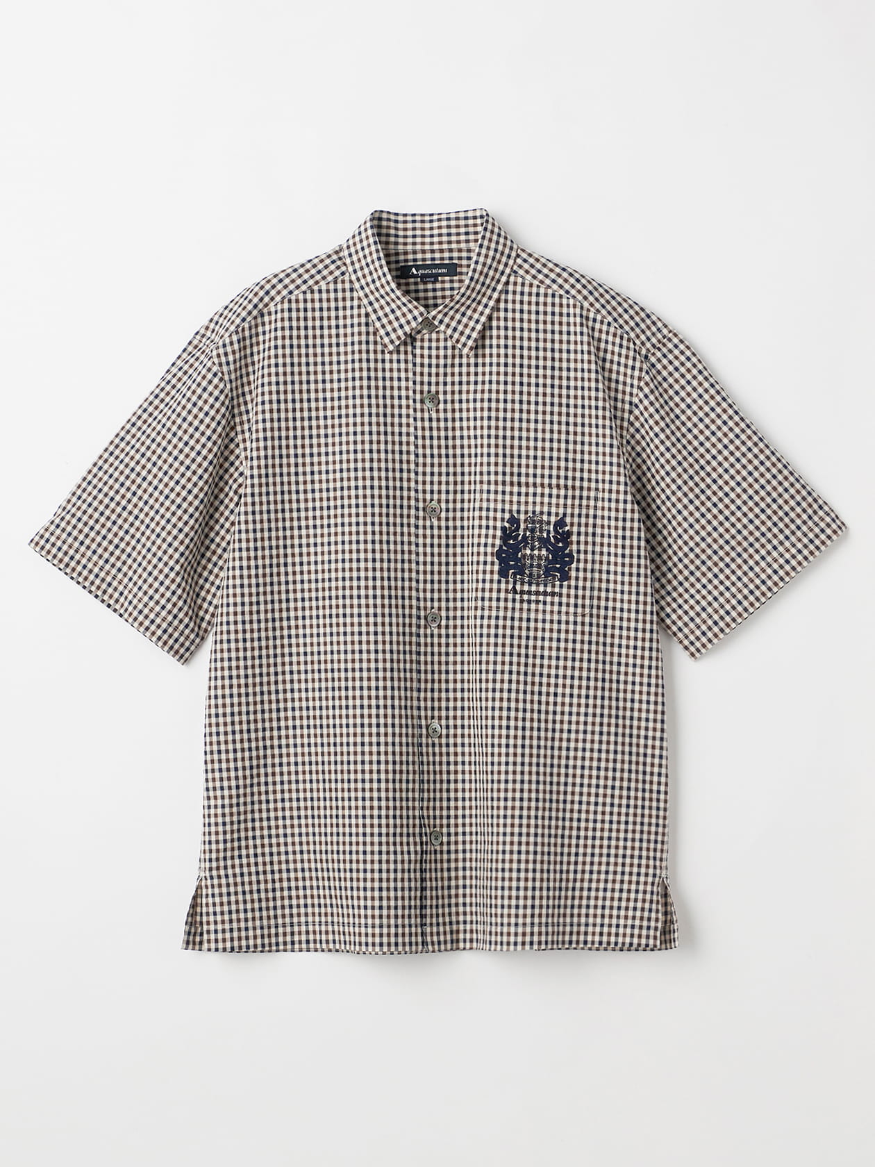 Seer-sucker Club Check Short Sleeve Shirt Outer