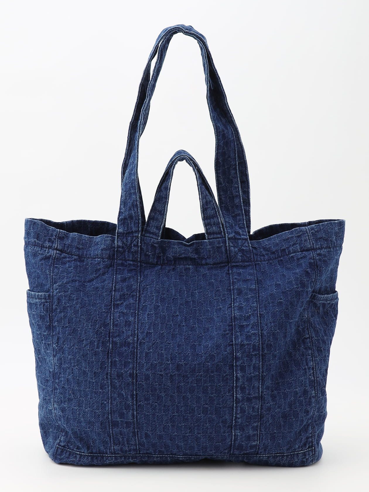 Denim Jacquard Tote Bag