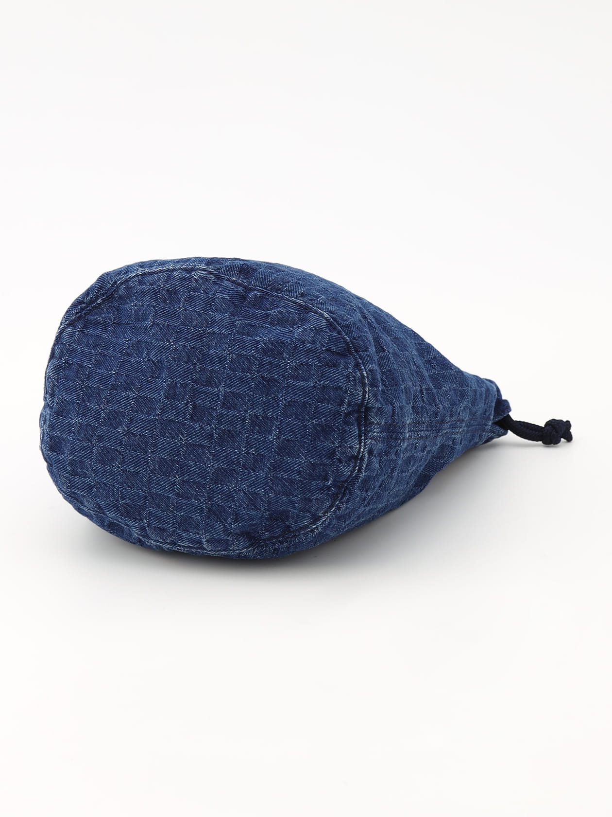 Denim Jacquard Reversible Drawstring Bag