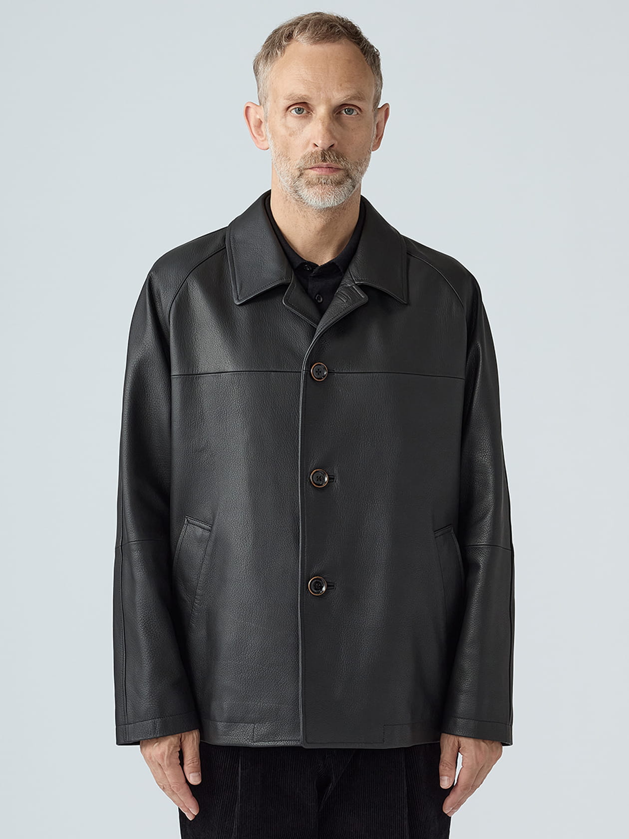 Leather Car Coat