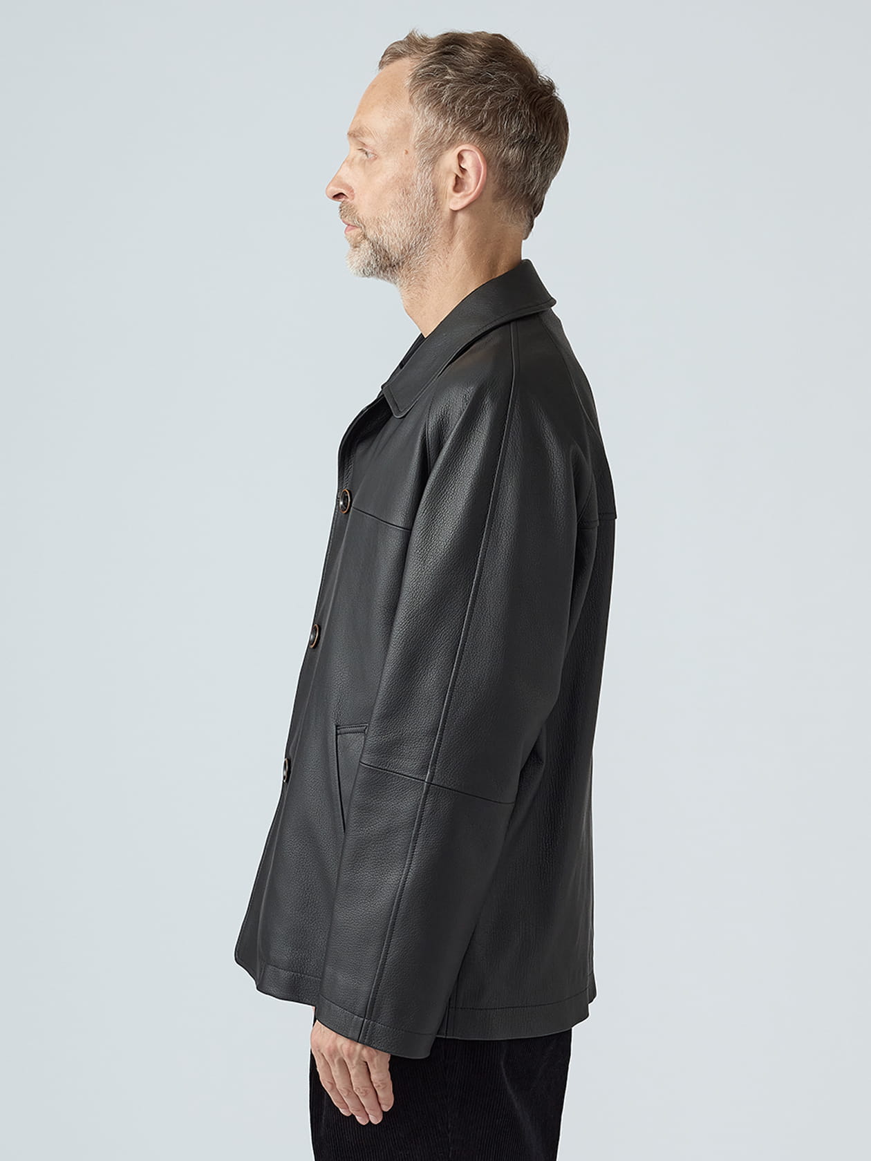 Leather Car Coat