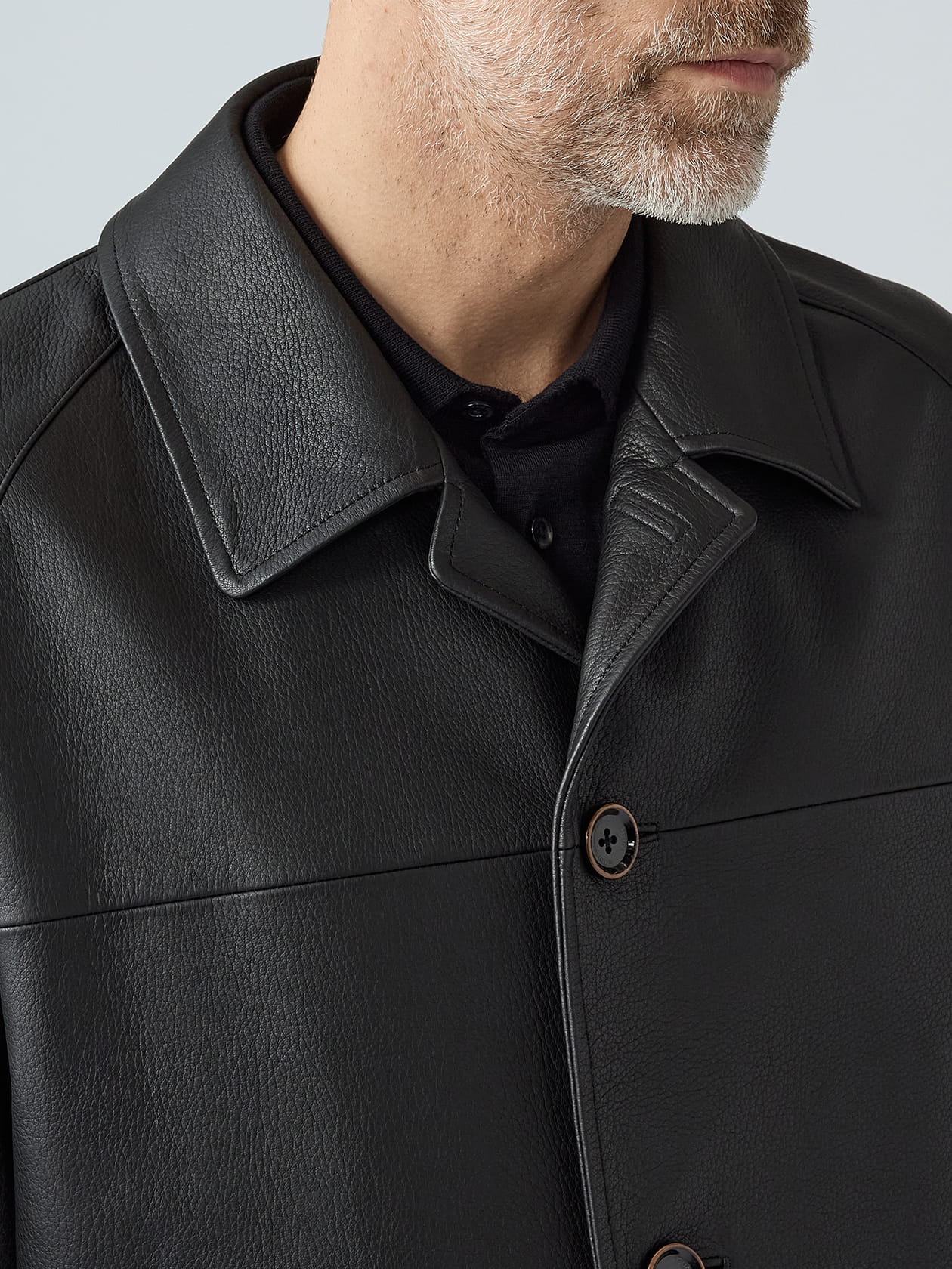Leather Car Coat